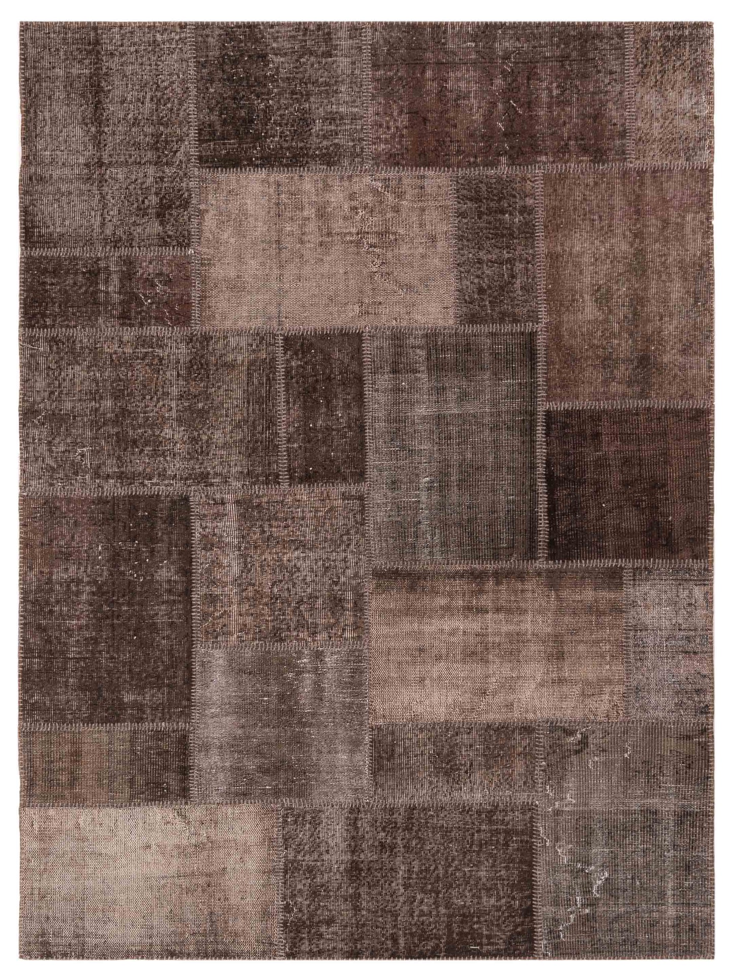 Pasha Turkish Vestige Patchwork  Dark Brown  Contemporary