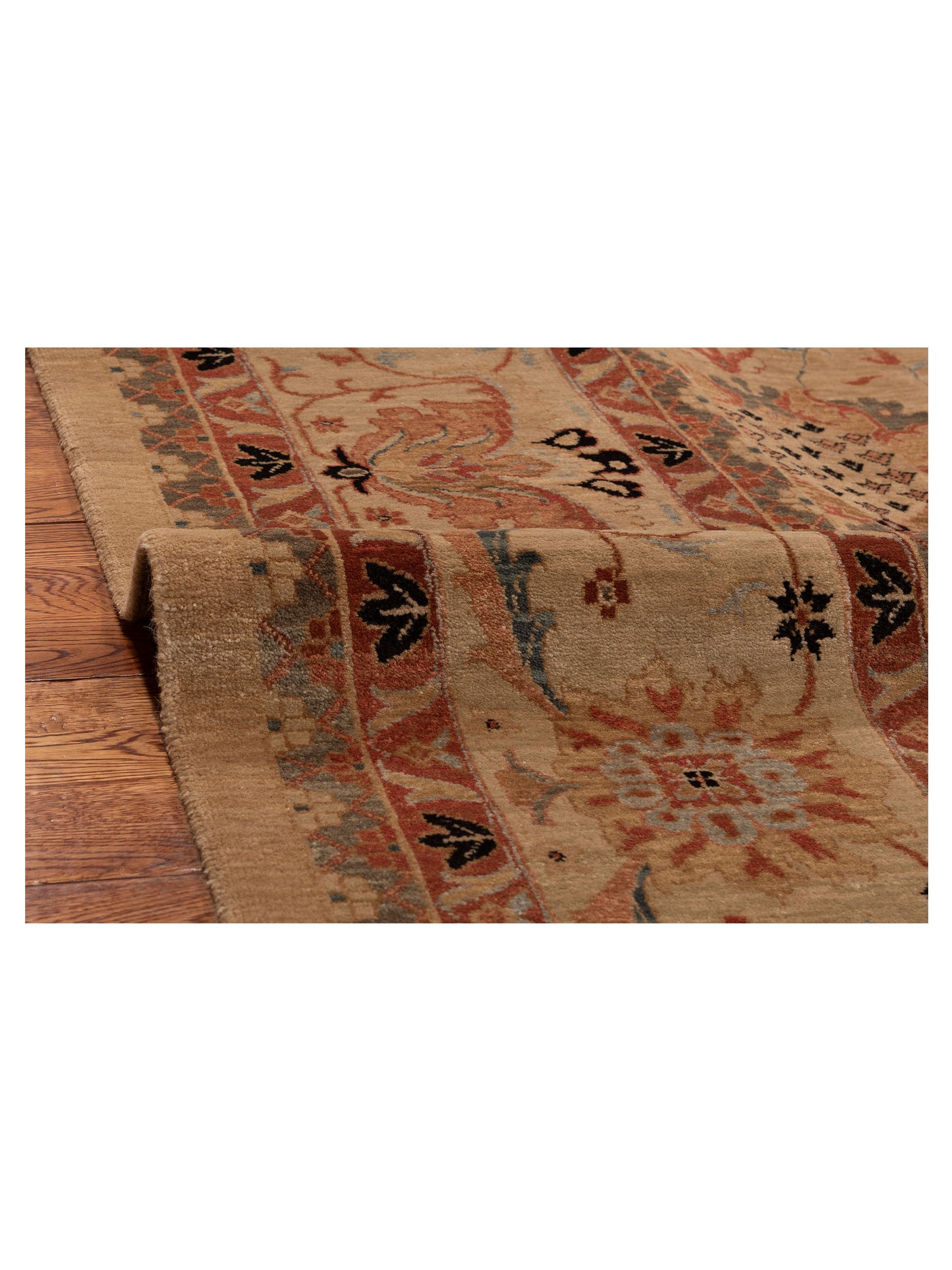 Sivas 90783 Light Brown Beige 9.11x13.10 Hand Knotted Rug