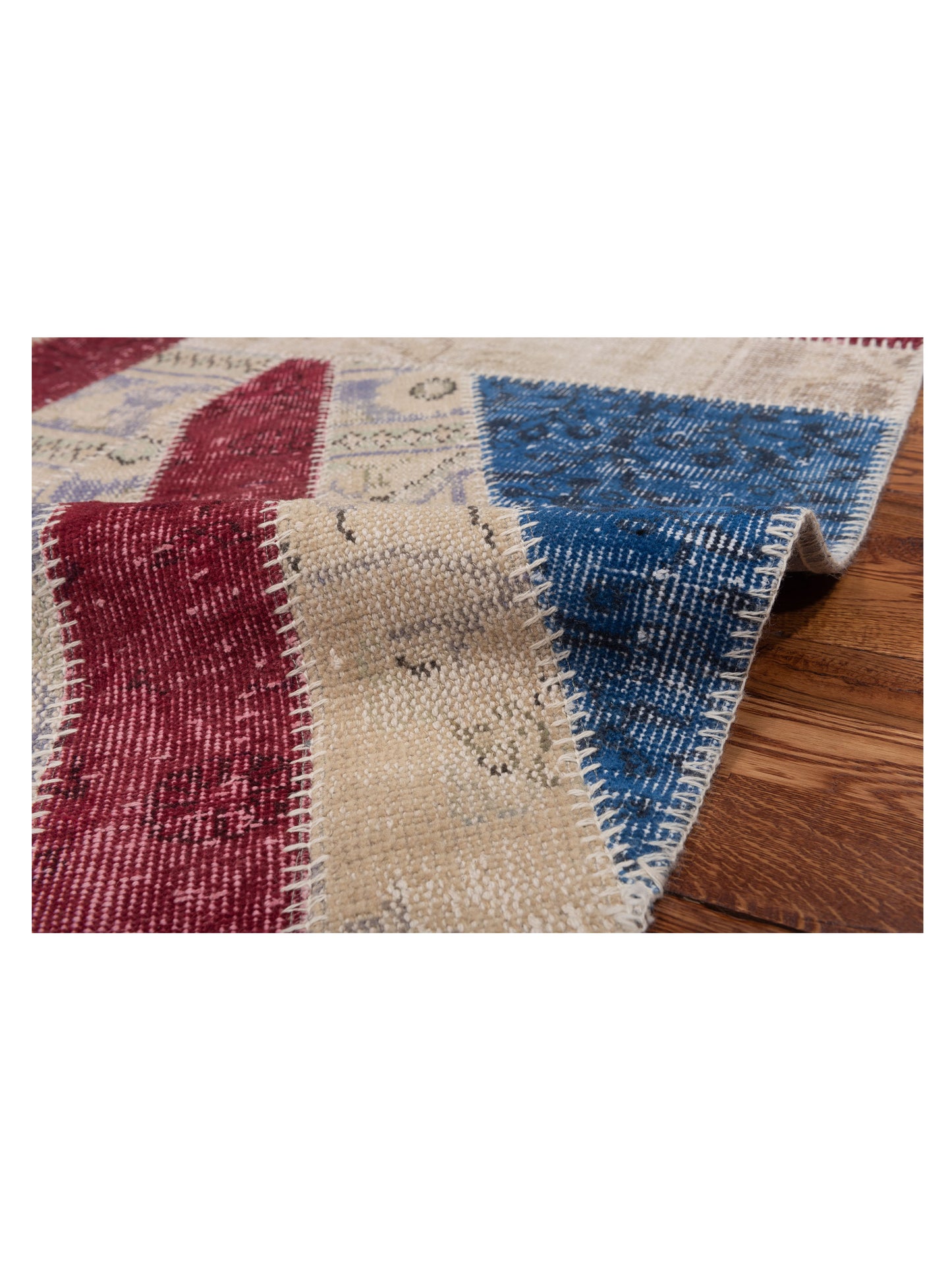 Turkish Vestige Patchwork 114925 Multi Multi 5.7x7.11 Hand Knotted Rug