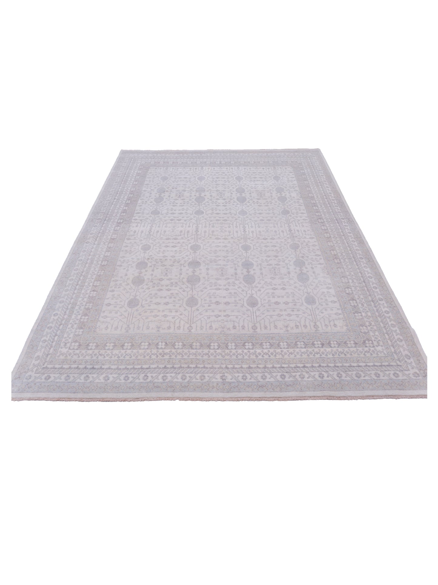 Stella 124390 Ivory Ivory 7.8x10.1 Hand Knotted Rug