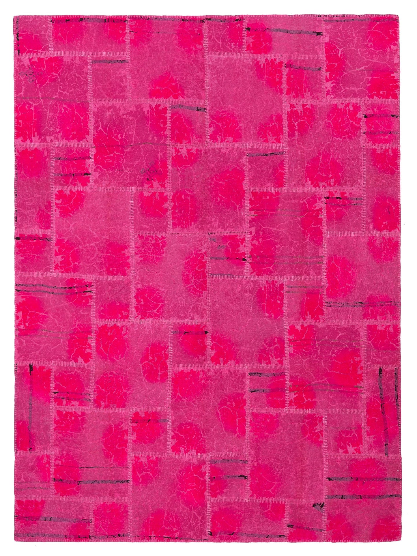 Pasha Turkish Vestige Patchwork  Pink  Contemporary