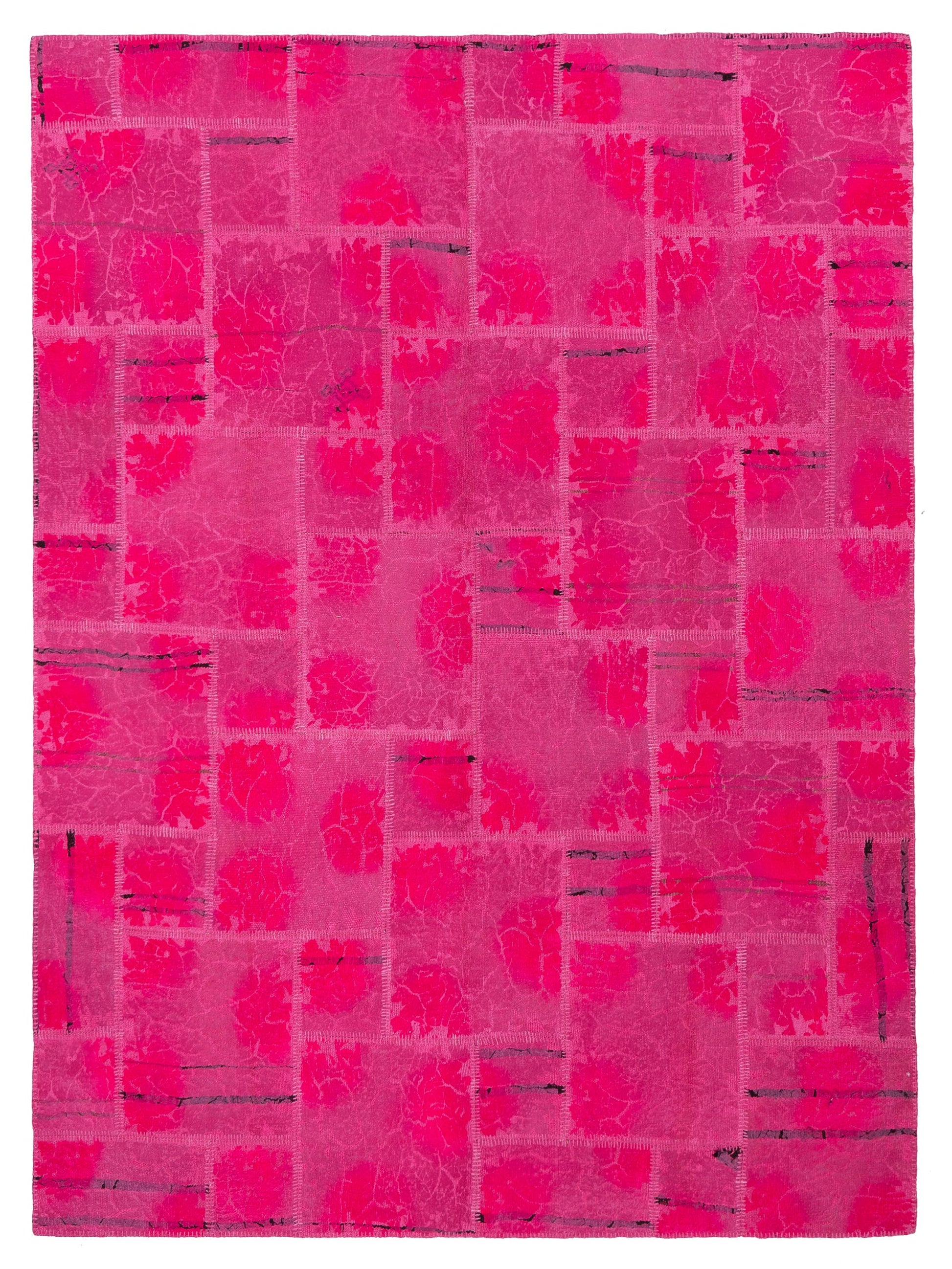 Pasha Turkish Vestige Patchwork  Pink  Contemporary