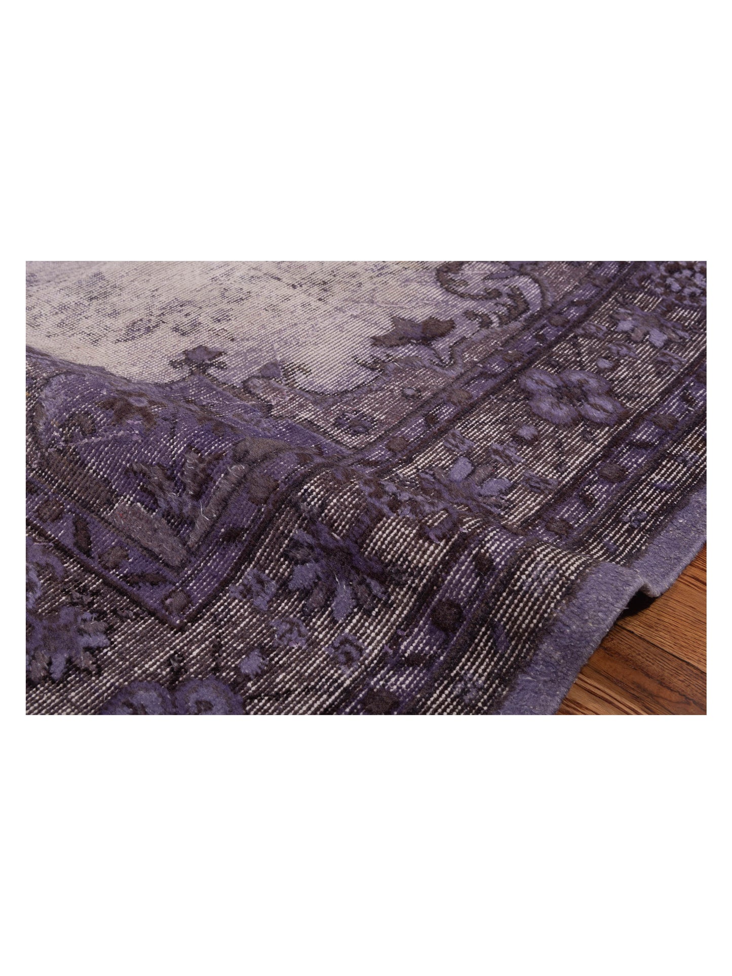 Vintage 121968 Purple 6.3x10 Hand Knotted Rug