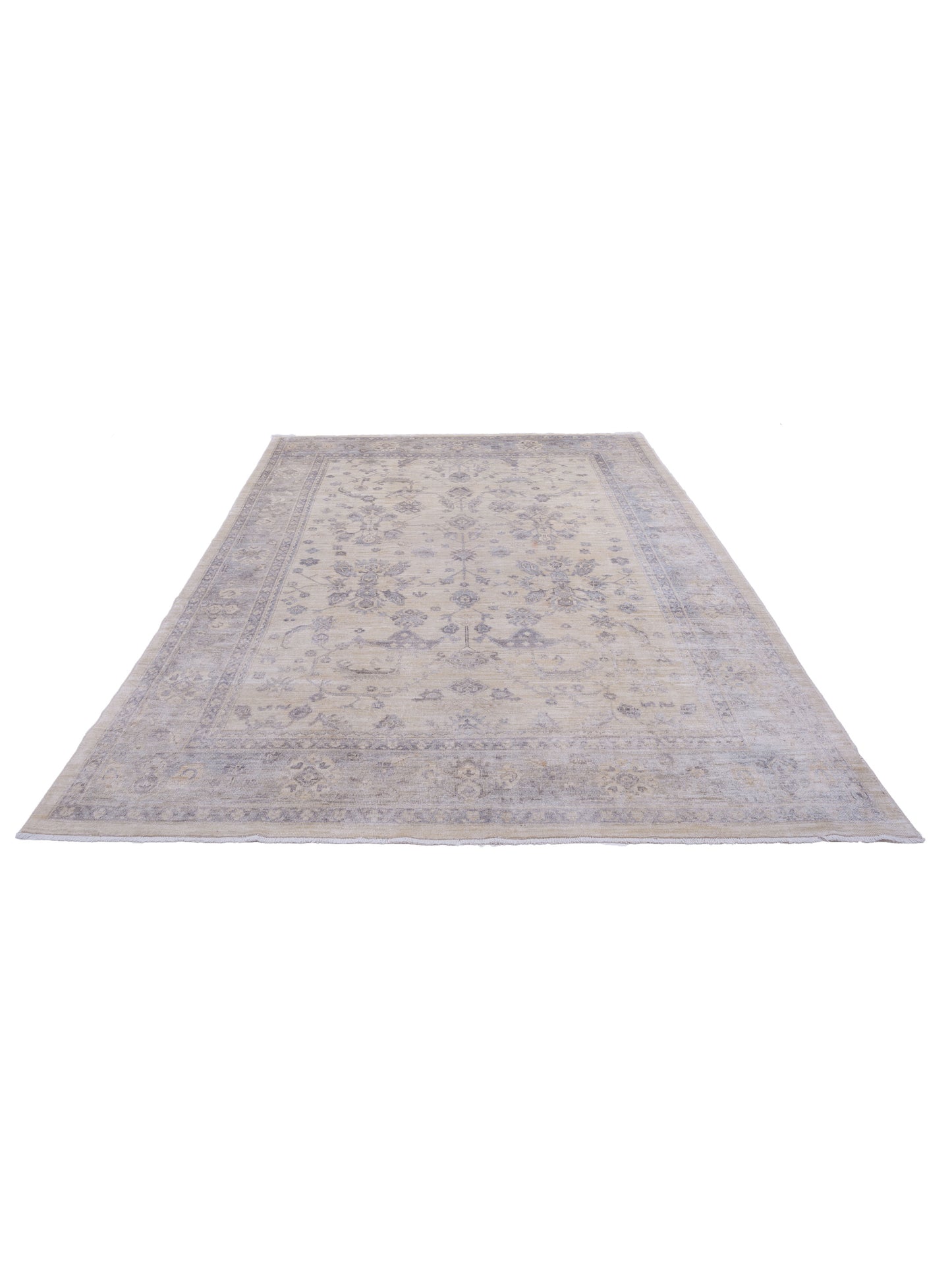 Anadol Oushak 125995 Ivory 9x11.11 Hand Knotted Rug