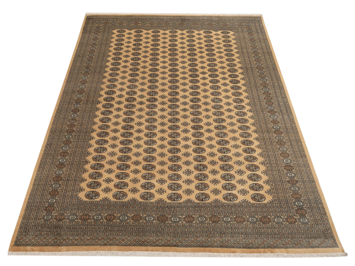 Bokhara 151457 Beige Beige 10x13.9 Hand Knotted Rug