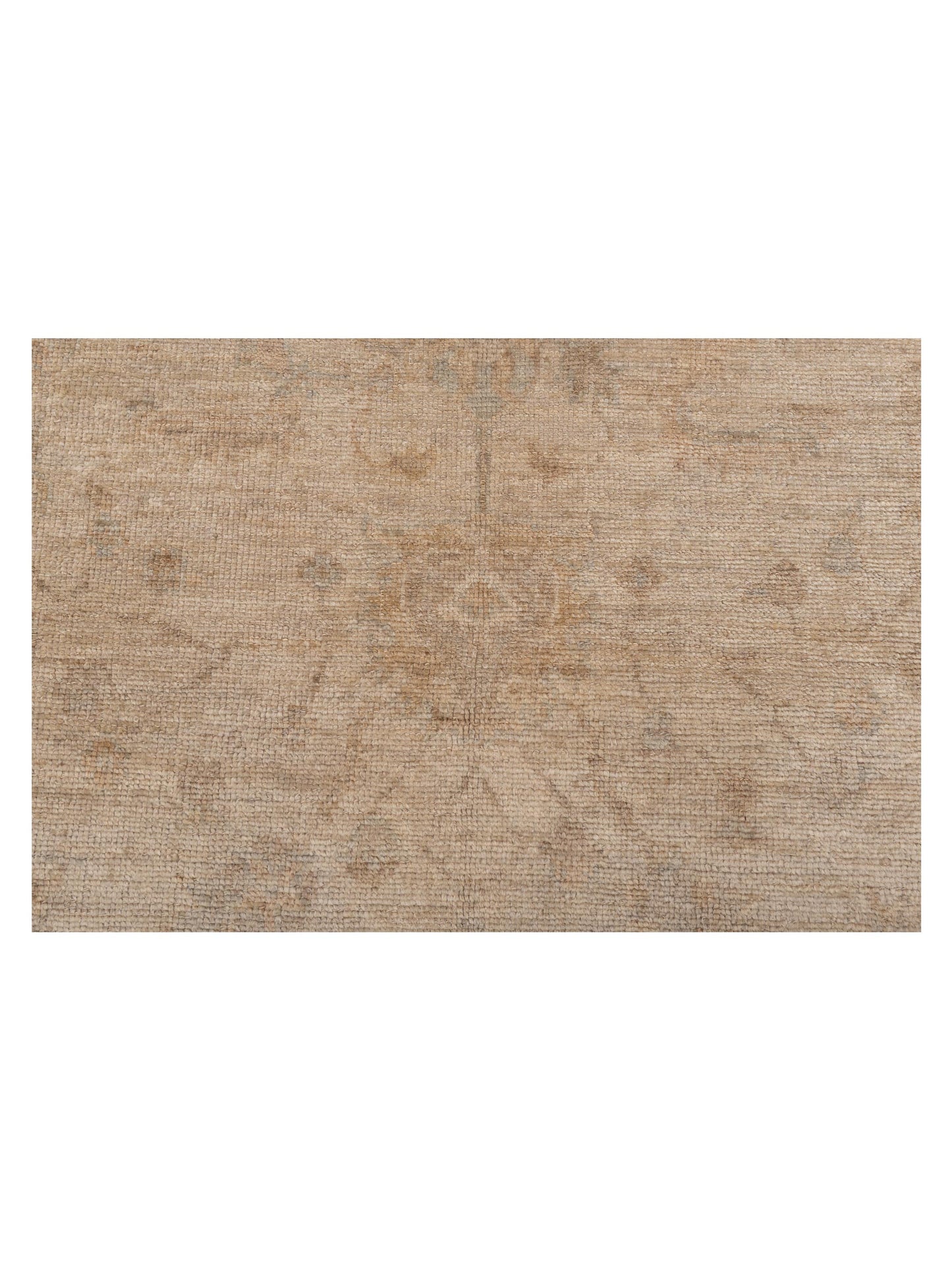 Angora Oushak 109038 Beige Beige 6.4x12.2 Hand Knotted Rug