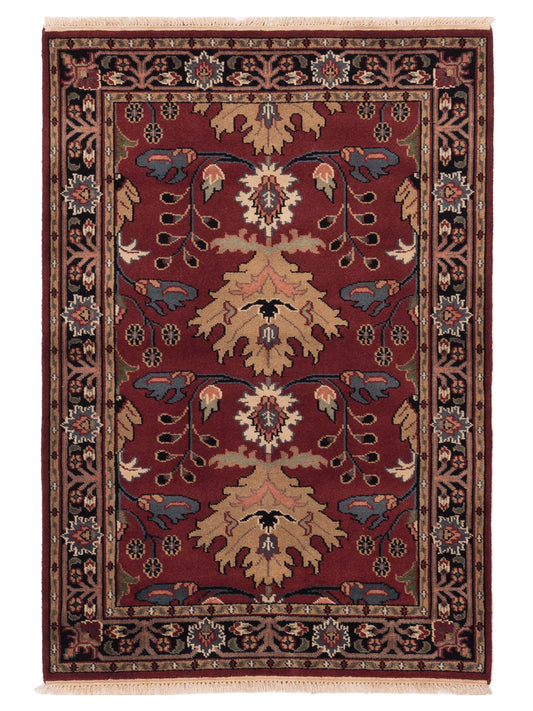 Rajpur Lilac  Red Black Traditional