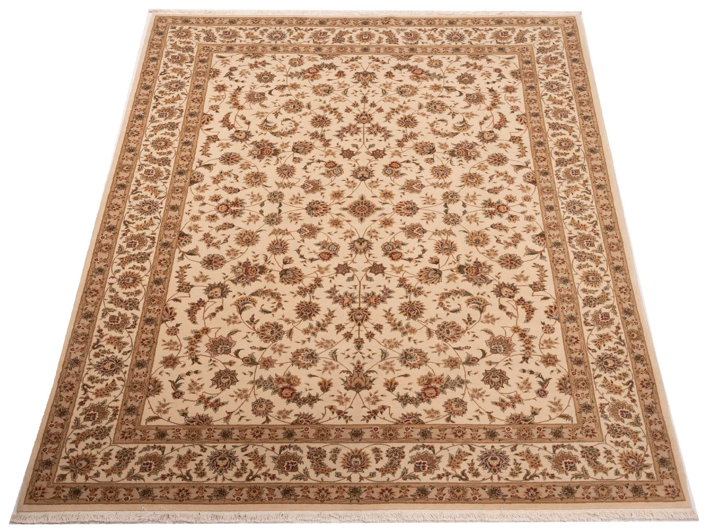 Magnolia 110526 Ivory Ivory 8.6x11.6 Hand Knotted Rug
