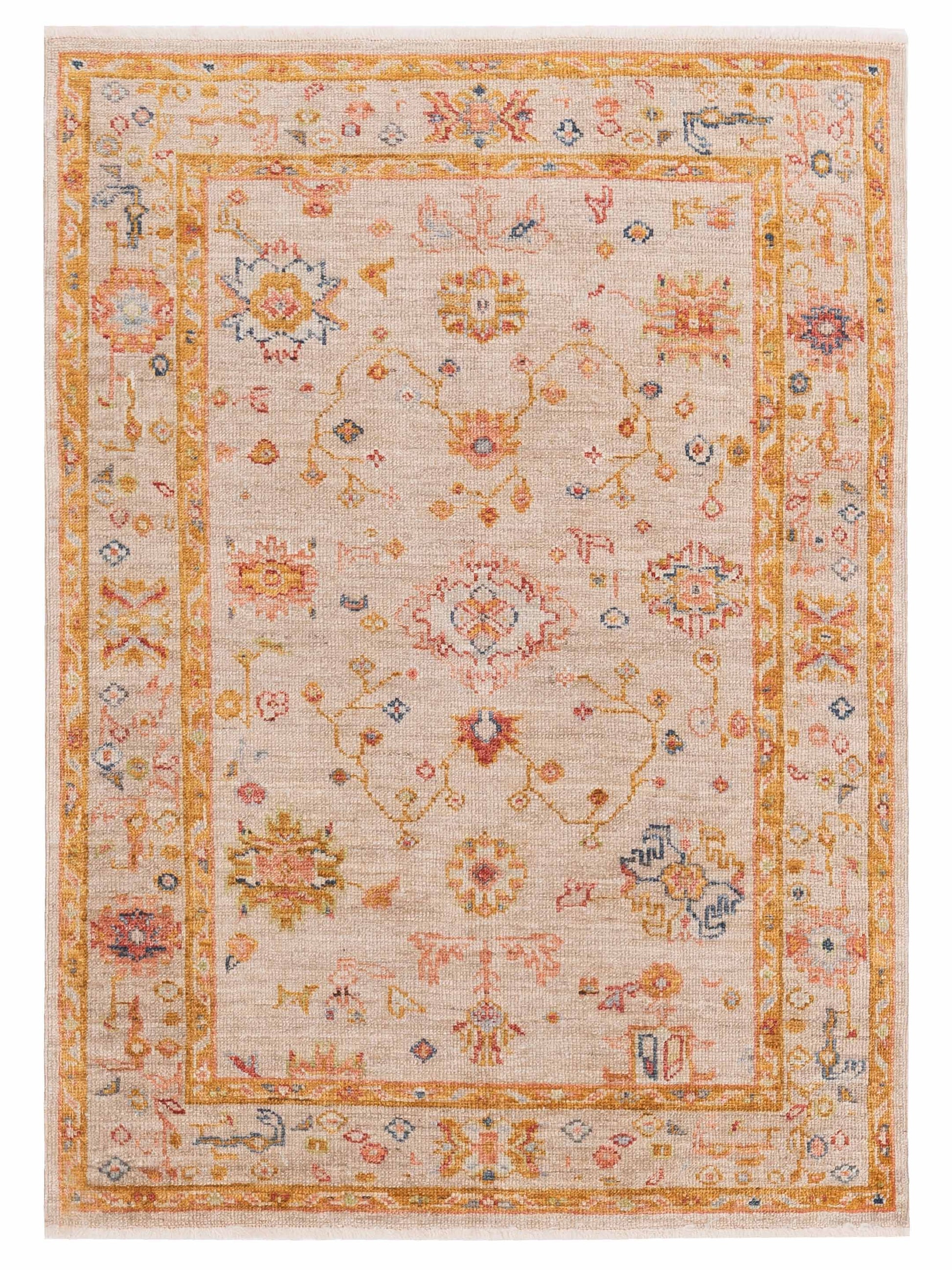 Anadol Angora Oushak  Ivory Ivory Traditional