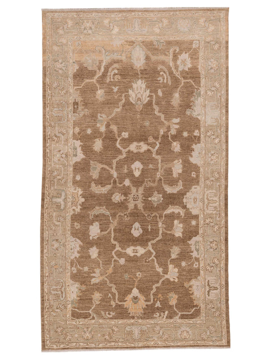 Anadol Angora Oushak  Brown Green Traditional