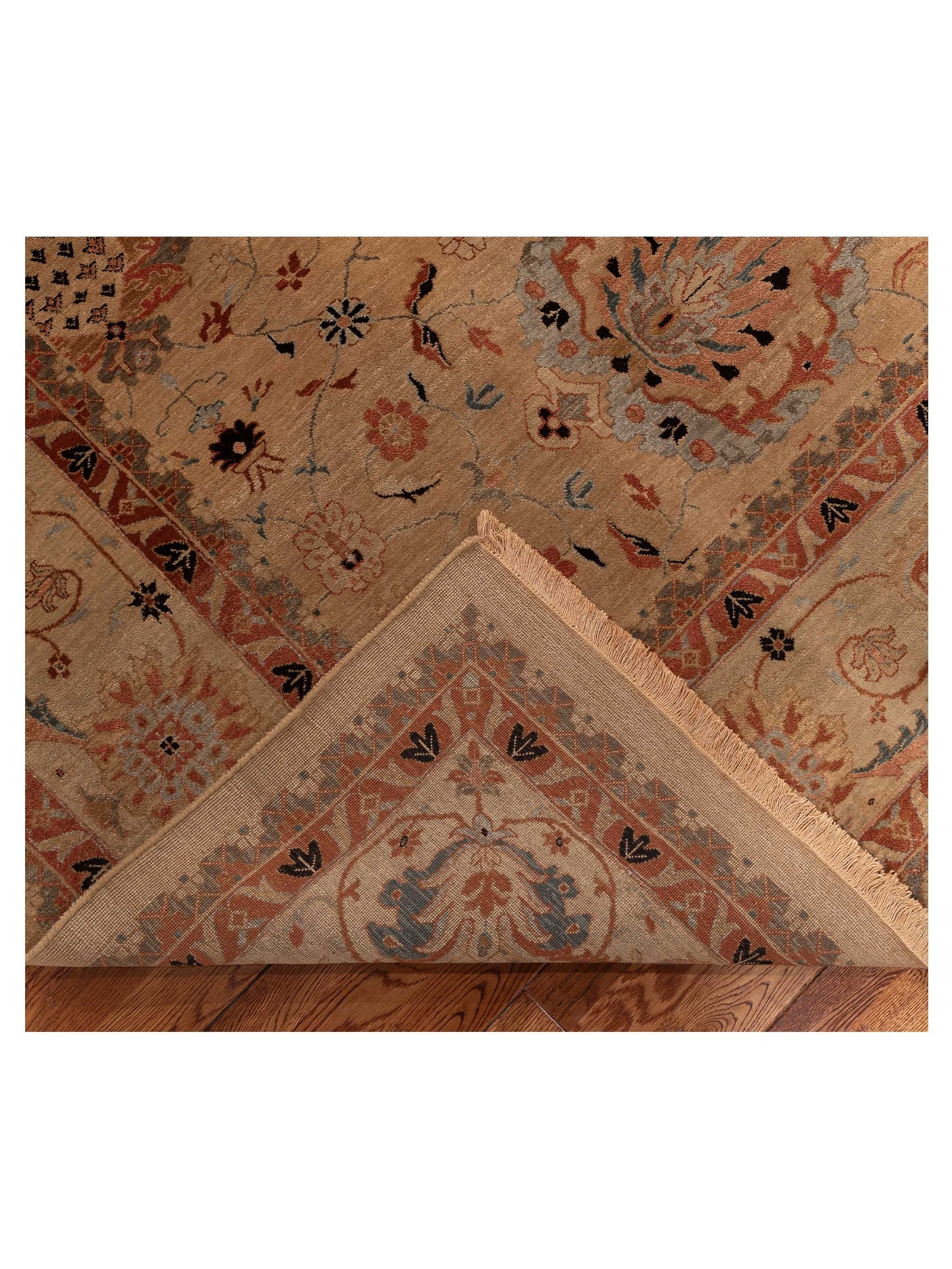 Sivas 90783 Light Brown Beige 9.11x13.10 Hand Knotted Rug