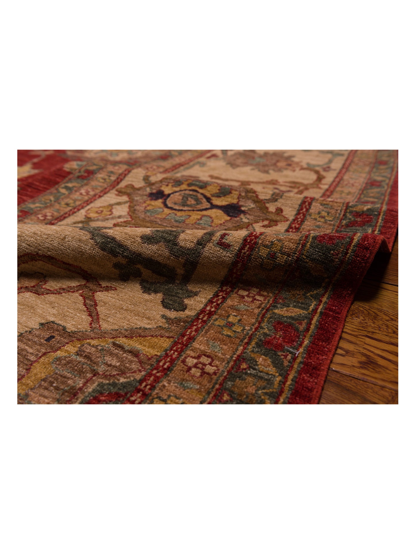 Elvan Nurgul Red Ivory 12.3x17.11 Hand Knotted Rug