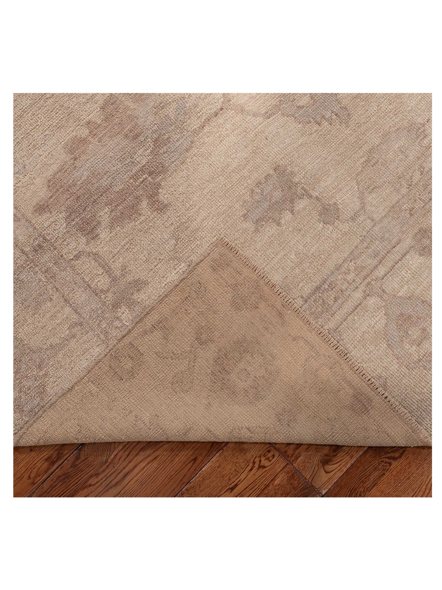 Angora Oushak 154316 Beige Beige 8.3x11.2 Hand Knotted Rug