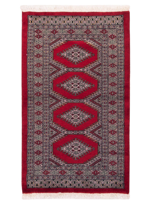 Nomad Bokhara  Red Silver Traditional
