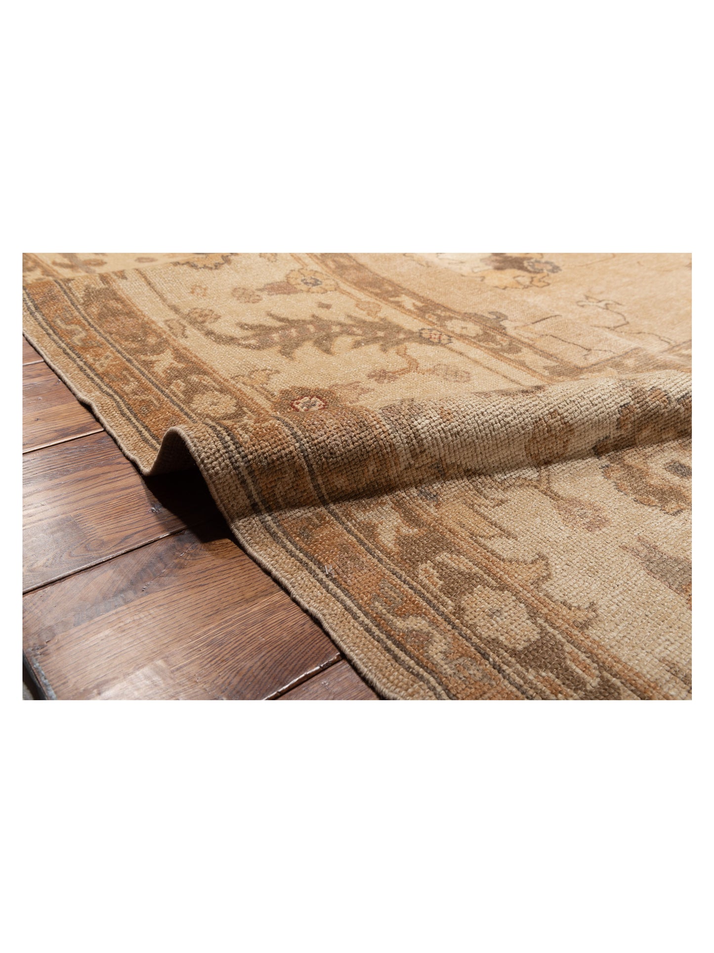 Angora Oushak 92761 Cream Ivory 12.1x17.11 Hand Knotted Rug