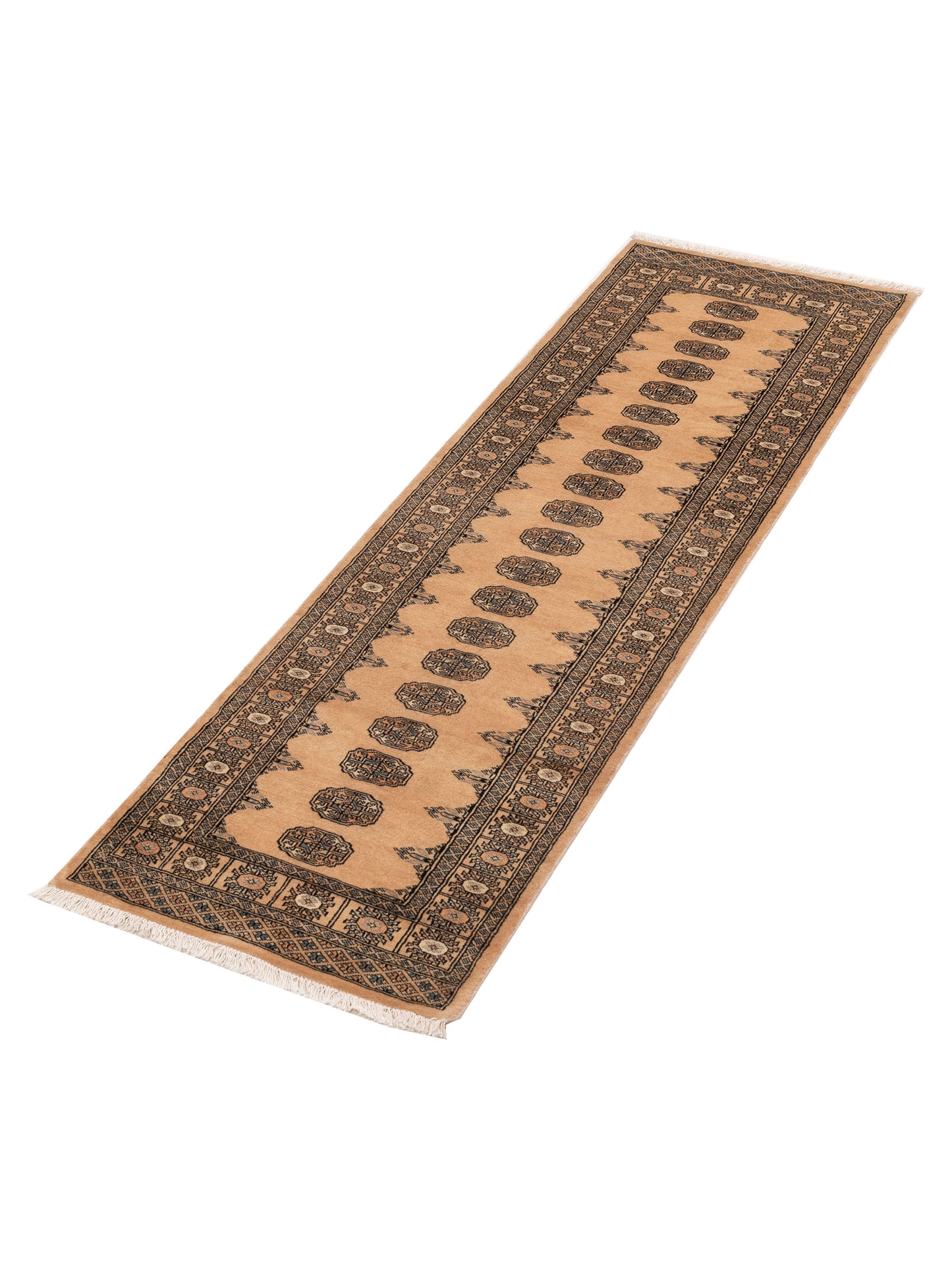 Bokhara 153427 Beige Beige 2.8x9.8 Hand Knotted Rug