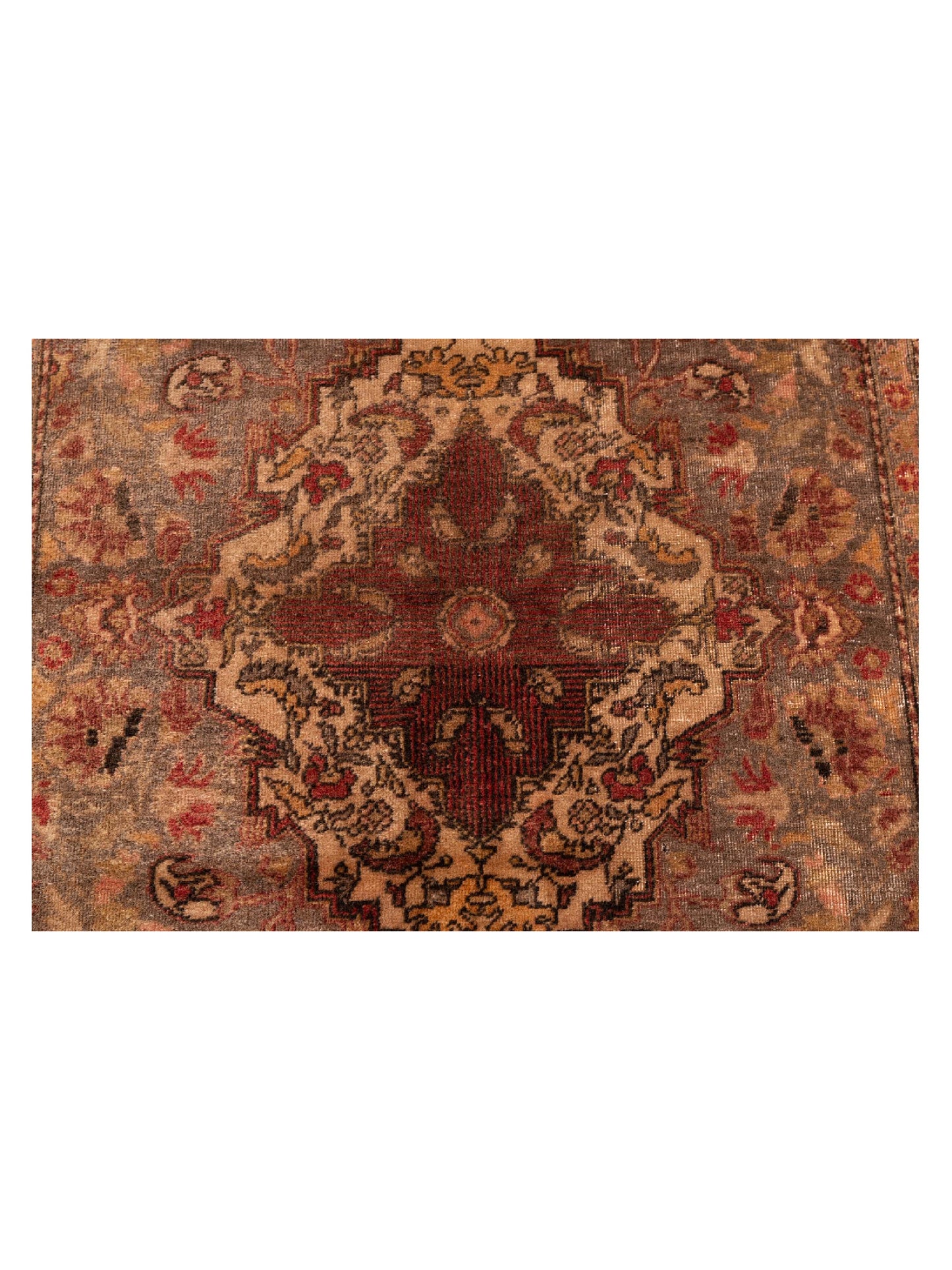 Persian 147649 Brown Orange 4.9x7.8 Hand Knotted Rug