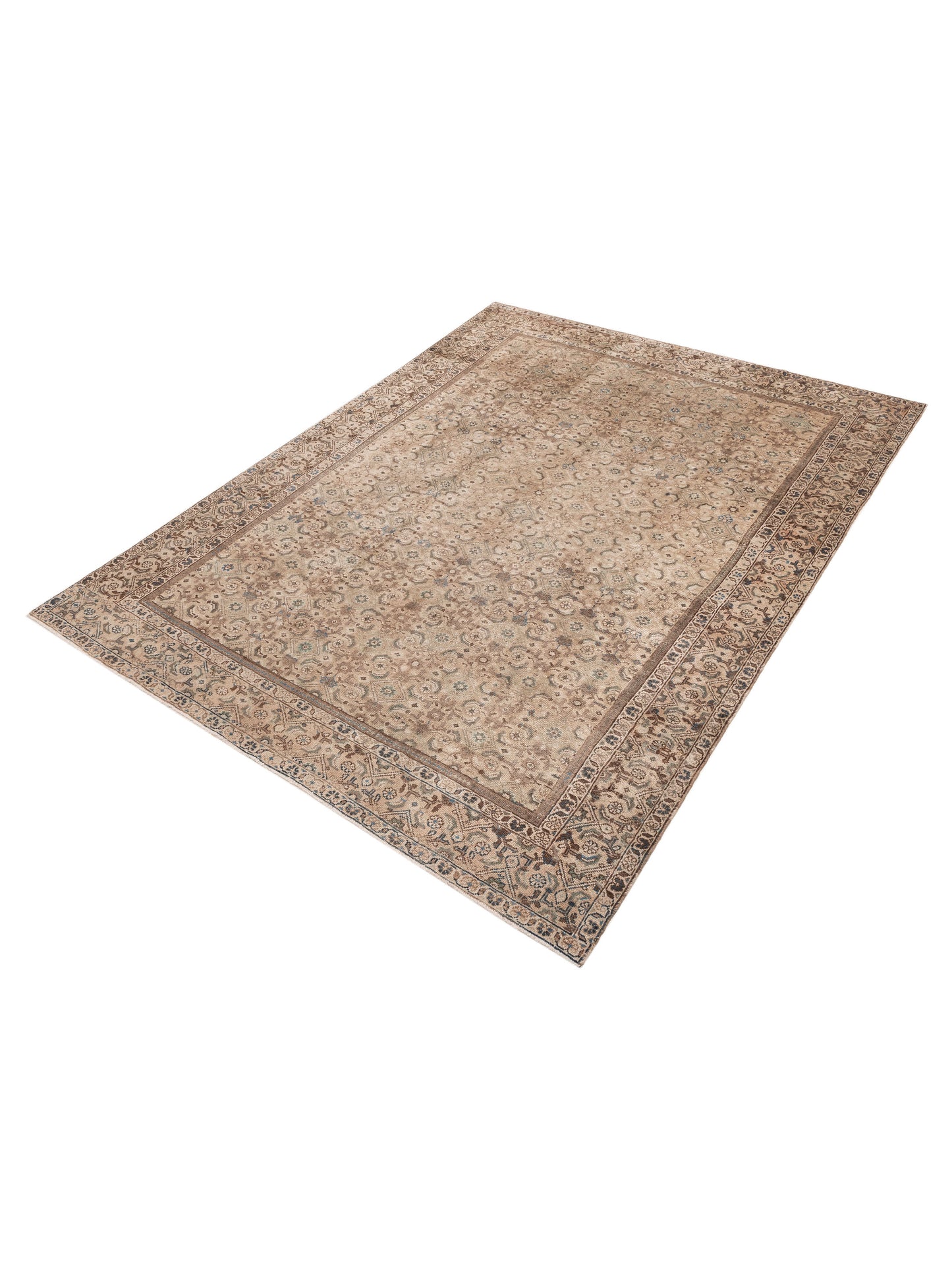 Persian 153635 Brown Brown 8.10x11.11 Hand Knotted Rug