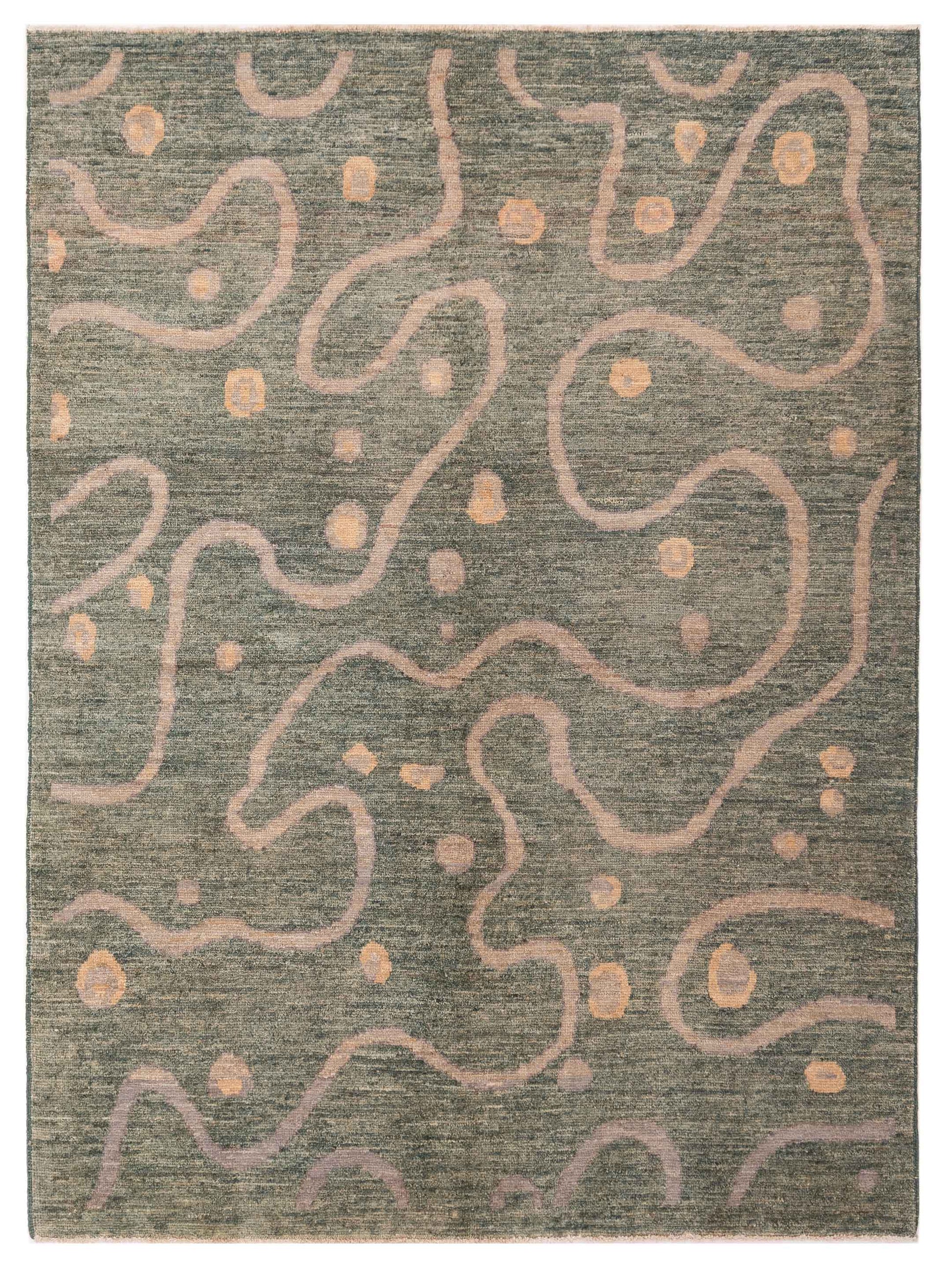 Rajpur Gabbeh  Green  Contemporary