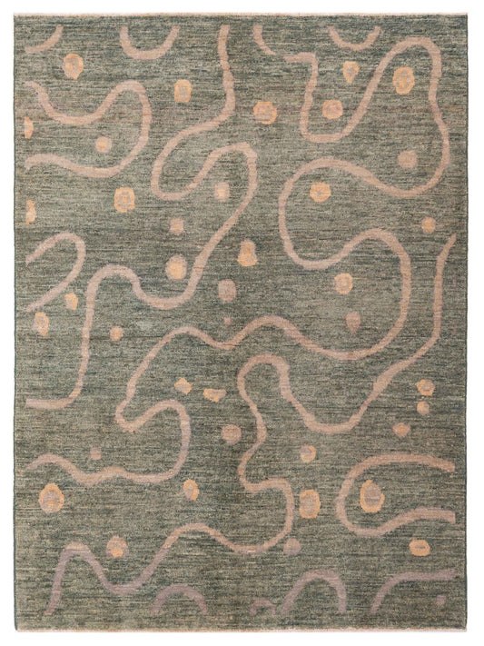 Rajpur Gabbeh  Green  Contemporary