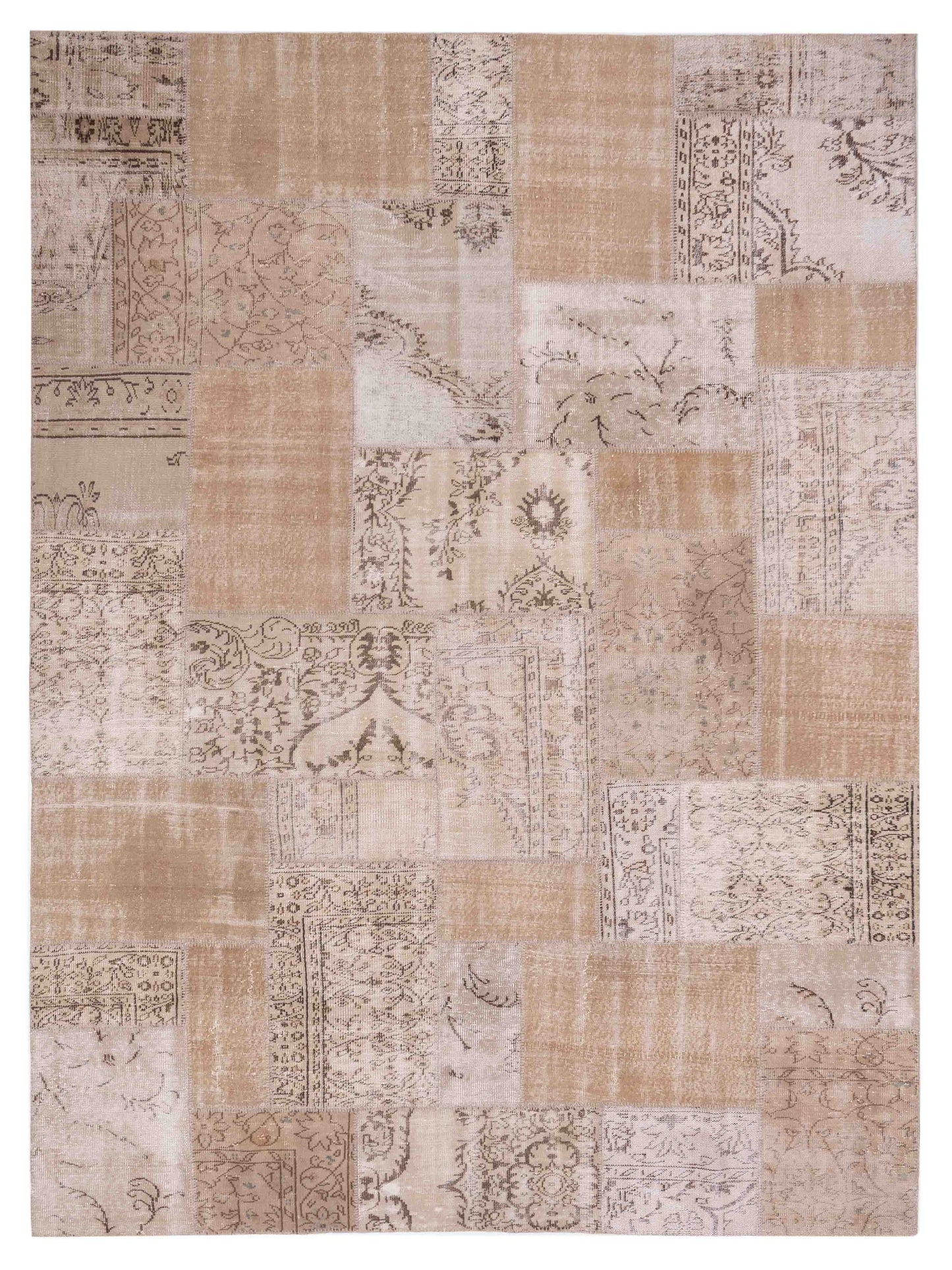 Pasha Turkish Vestige Patchwork  Beige  Contemporary