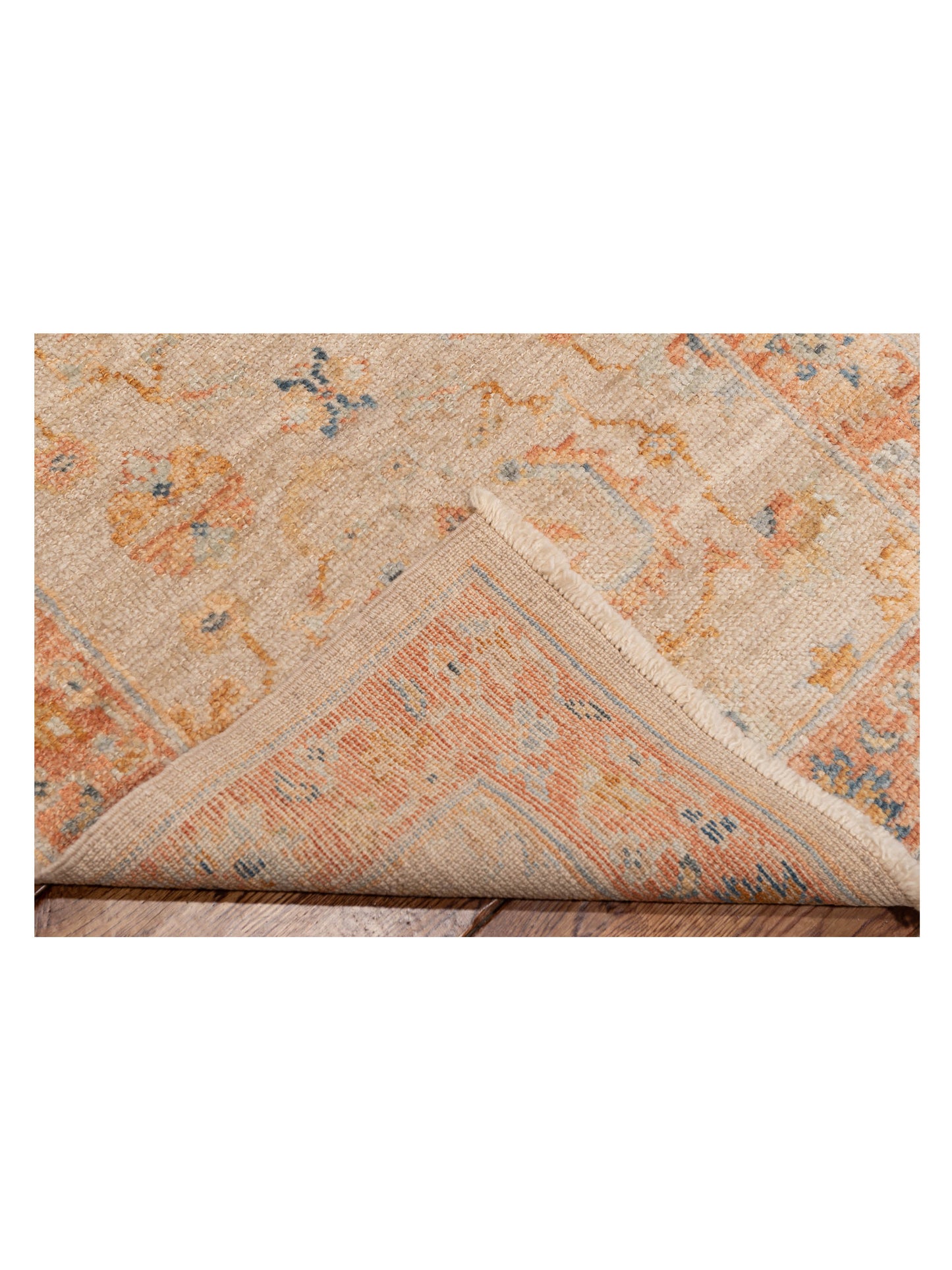 Angora Oushak 149462 Light Brown Rust 2.6x15.3 Hand Knotted Rug