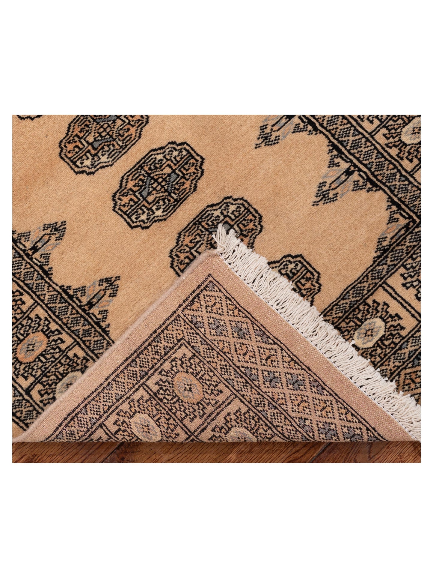Bokhara 153427 Beige Beige 2.8x9.8 Hand Knotted Rug