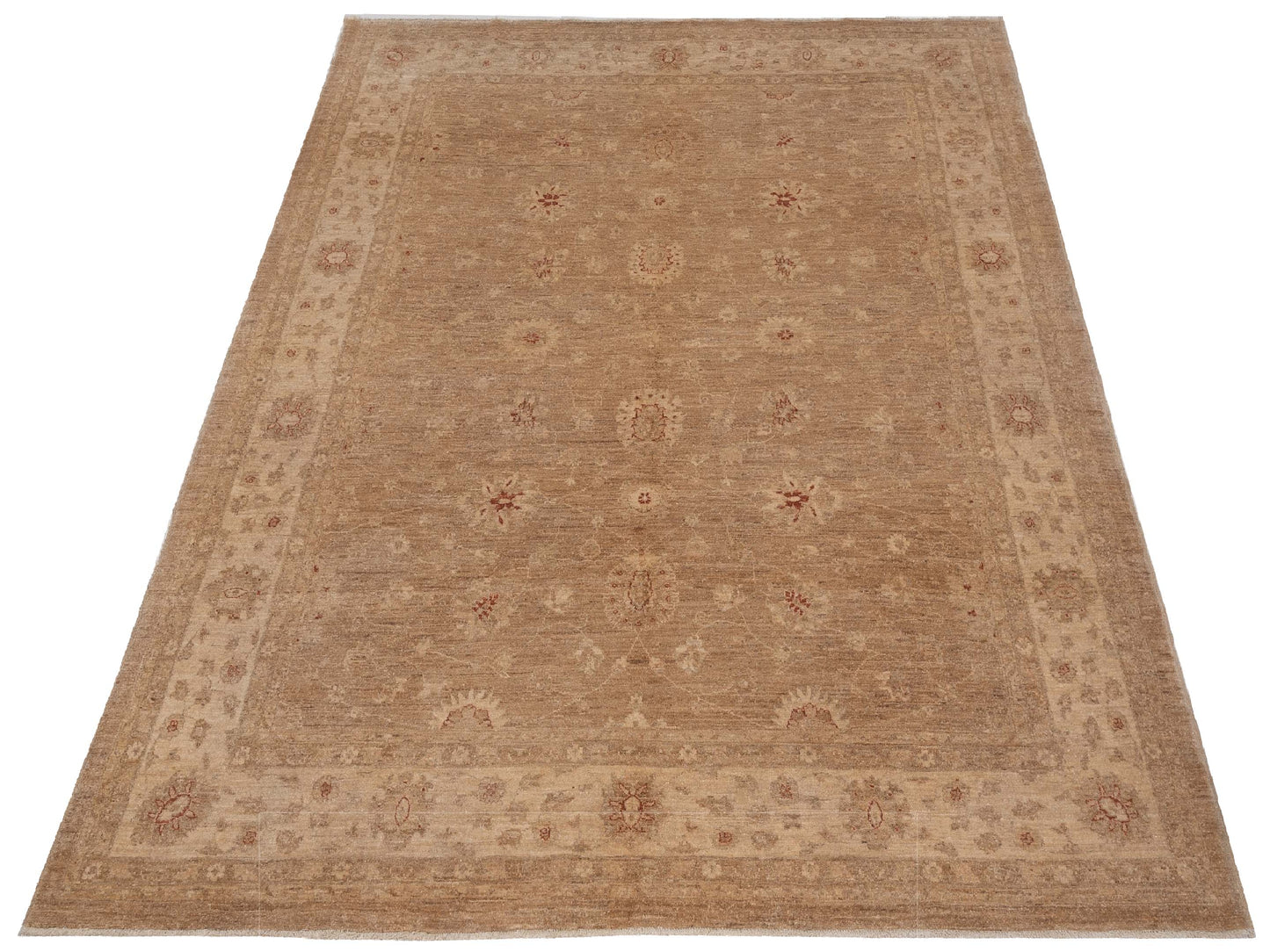 Sultan 104290 Brown Ivory 8.1x9.7 Hand Knotted Rug