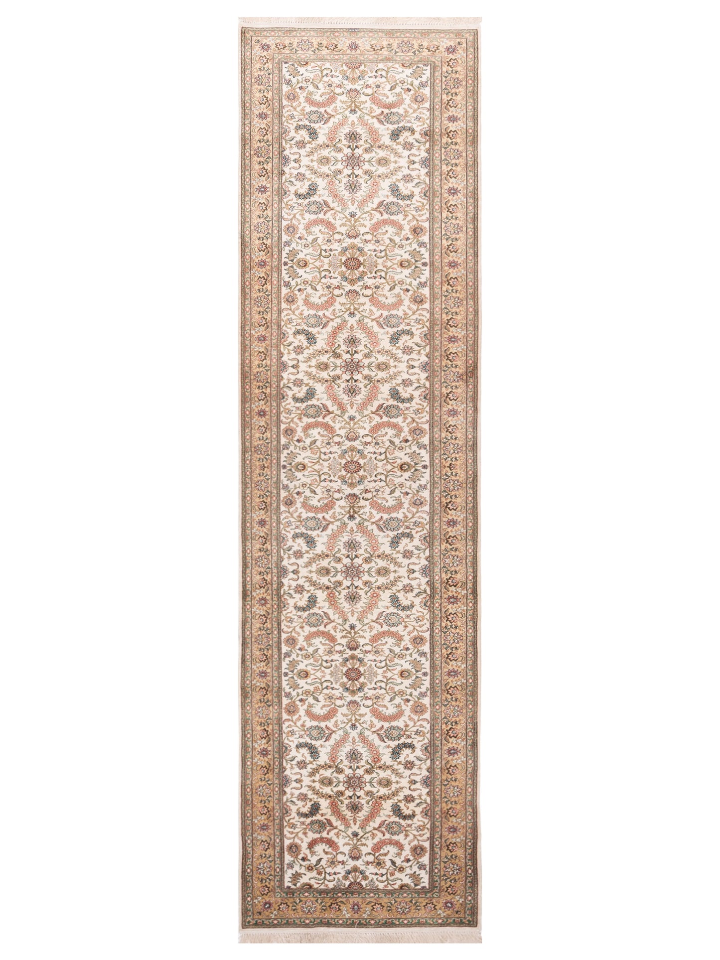 Pasha Pure Silk  Ivory Gold Traditional