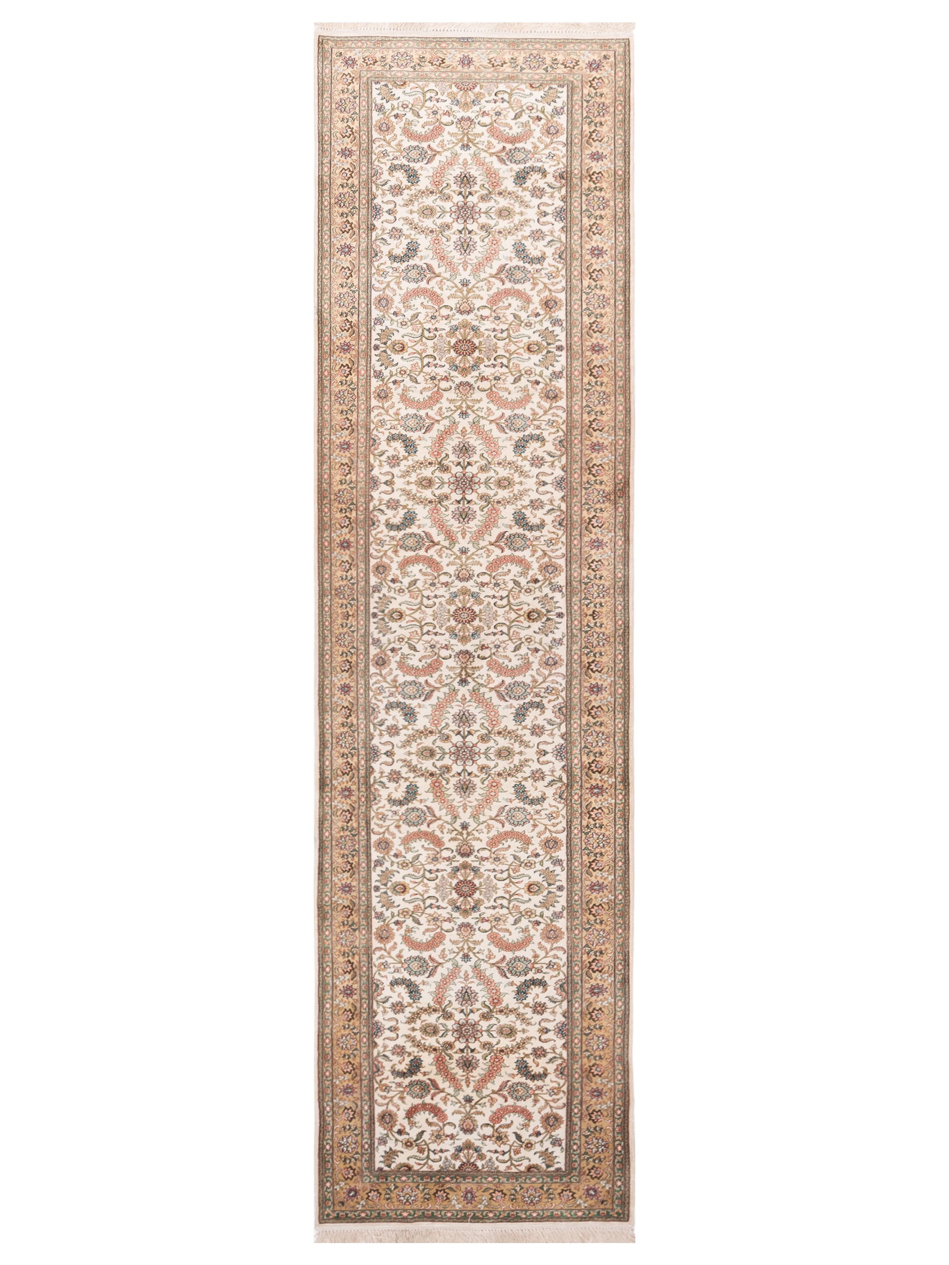 Pasha Pure Silk  Ivory Gold Traditional