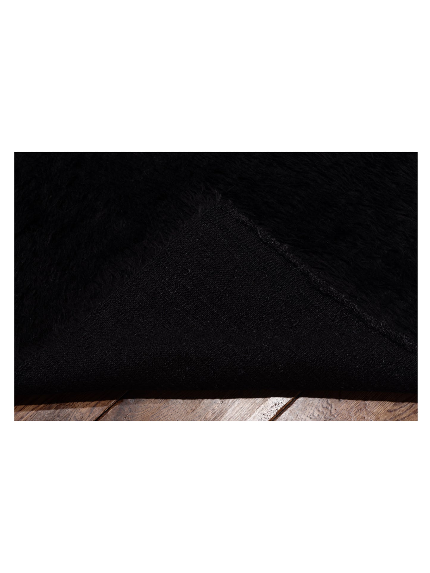 Berber Efes Black Black 11.9x15.2 Hand Knotted Rug