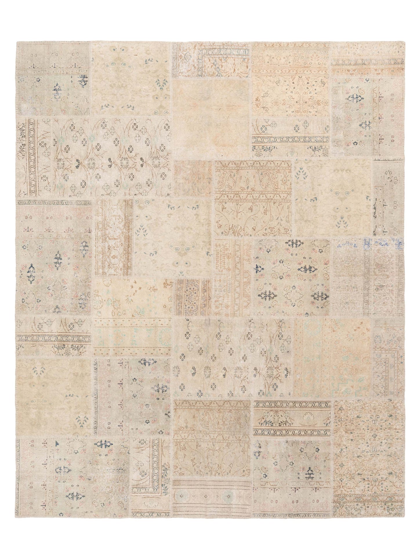 Pasha Turkish Vestige Patchwork  Beige Beige Contemporary