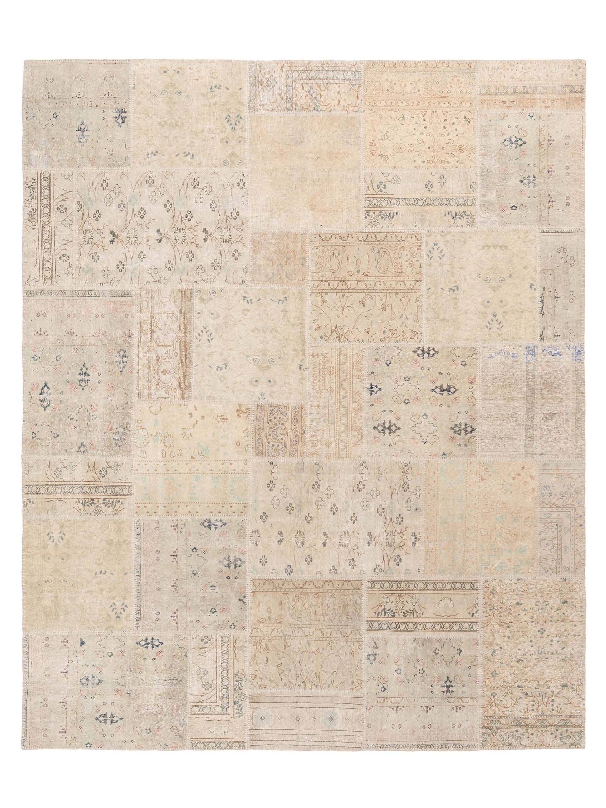Pasha Turkish Vestige Patchwork  Beige Beige Contemporary