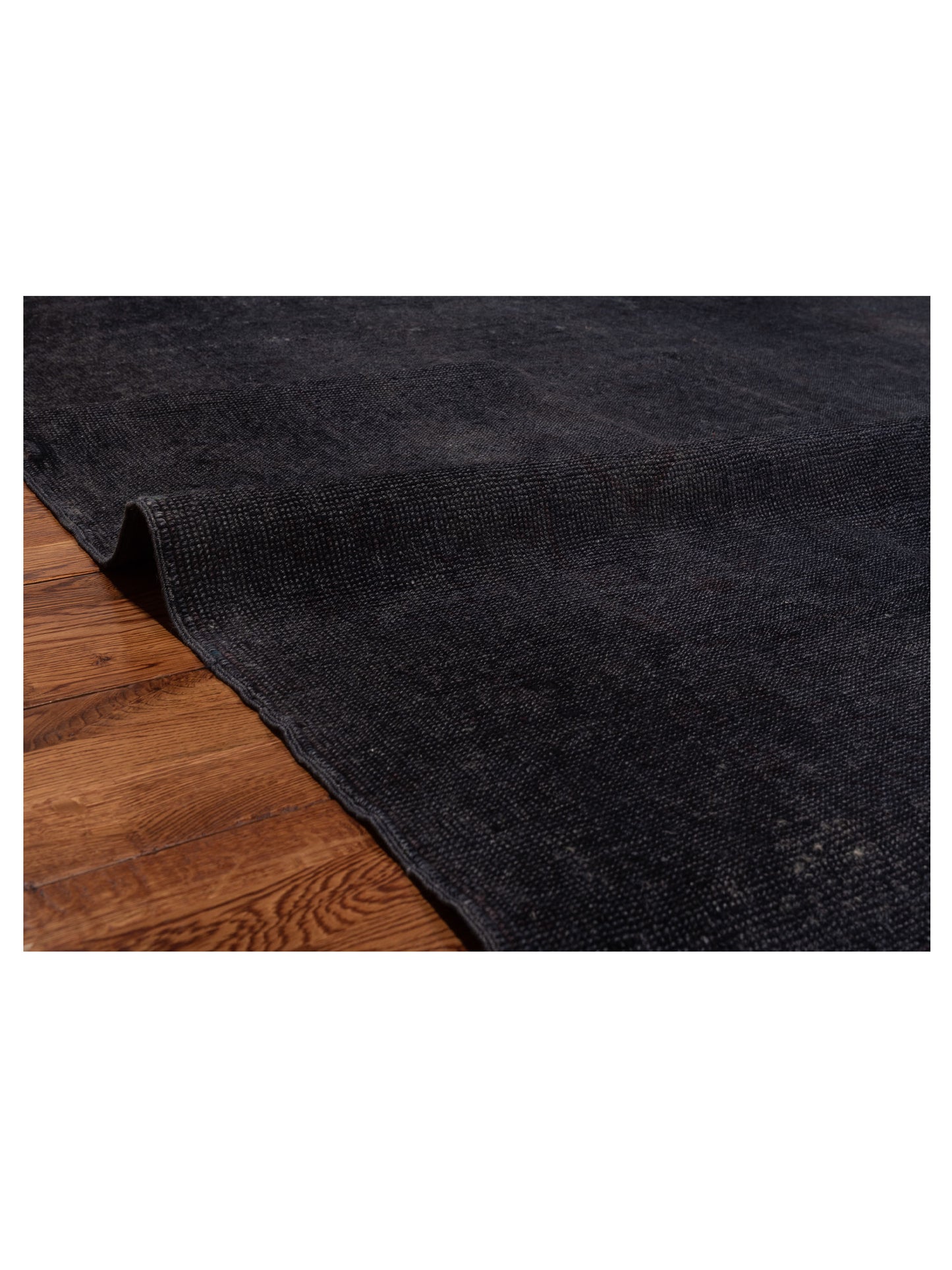 Vintage 108912 Charcoal 7x8.1 Hand Knotted Rug