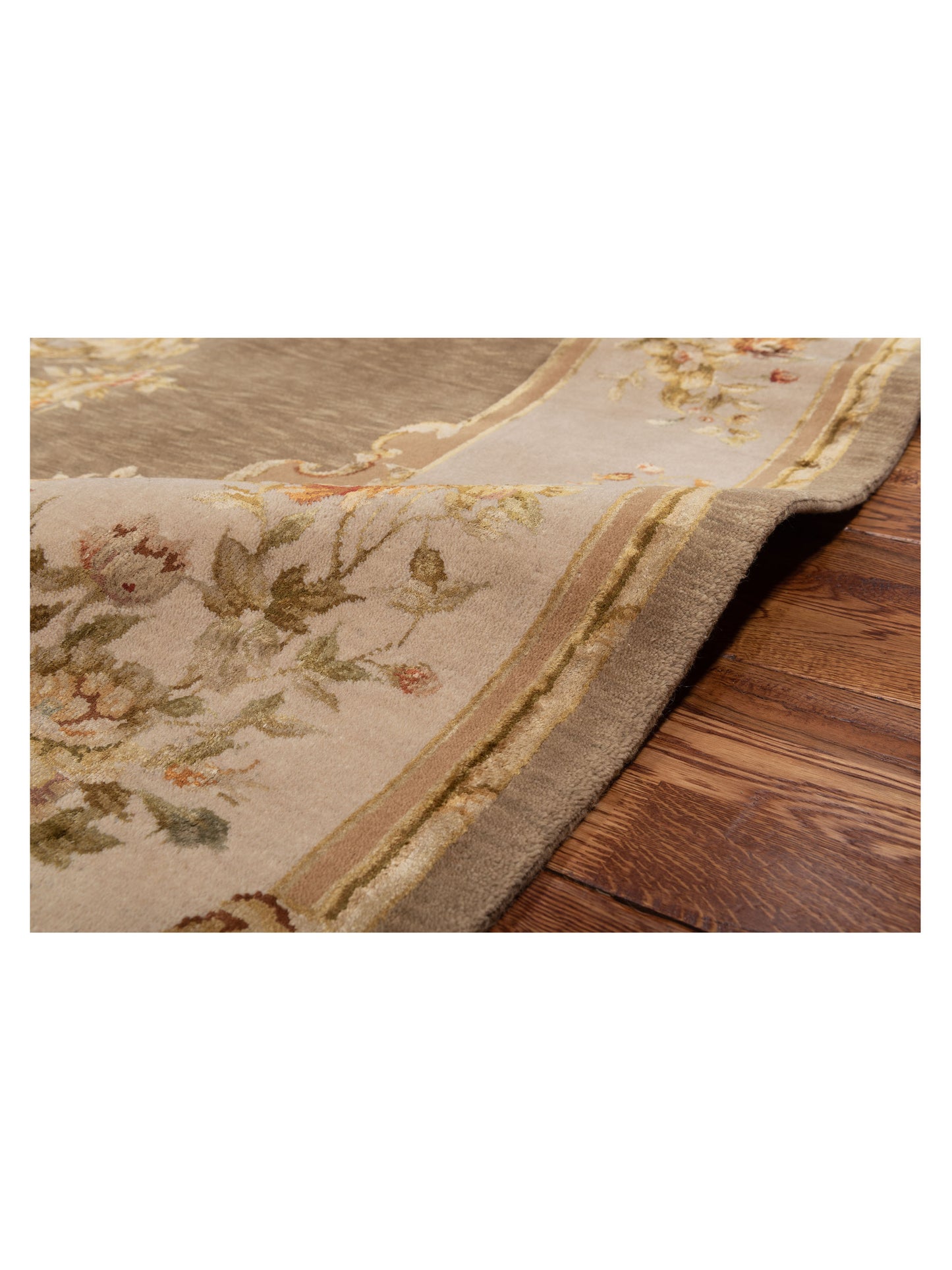 Imperial Silk 105755 Tobacco Beige 7.10x9.9 Hand Knotted Rug