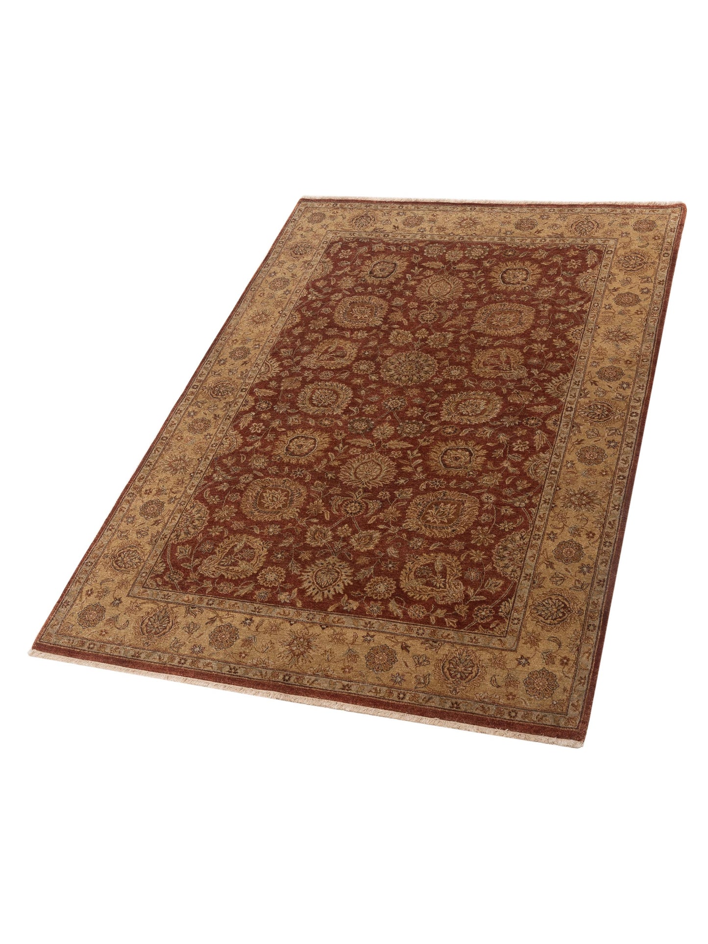 Royal 115026 Rust Gold 6.3x9.1 Hand Knotted Rug