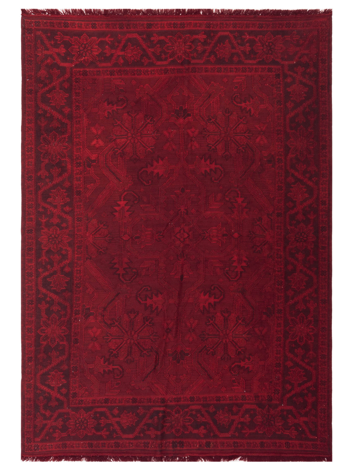 Pasha Transilvanian Kilim  Red  Traditional