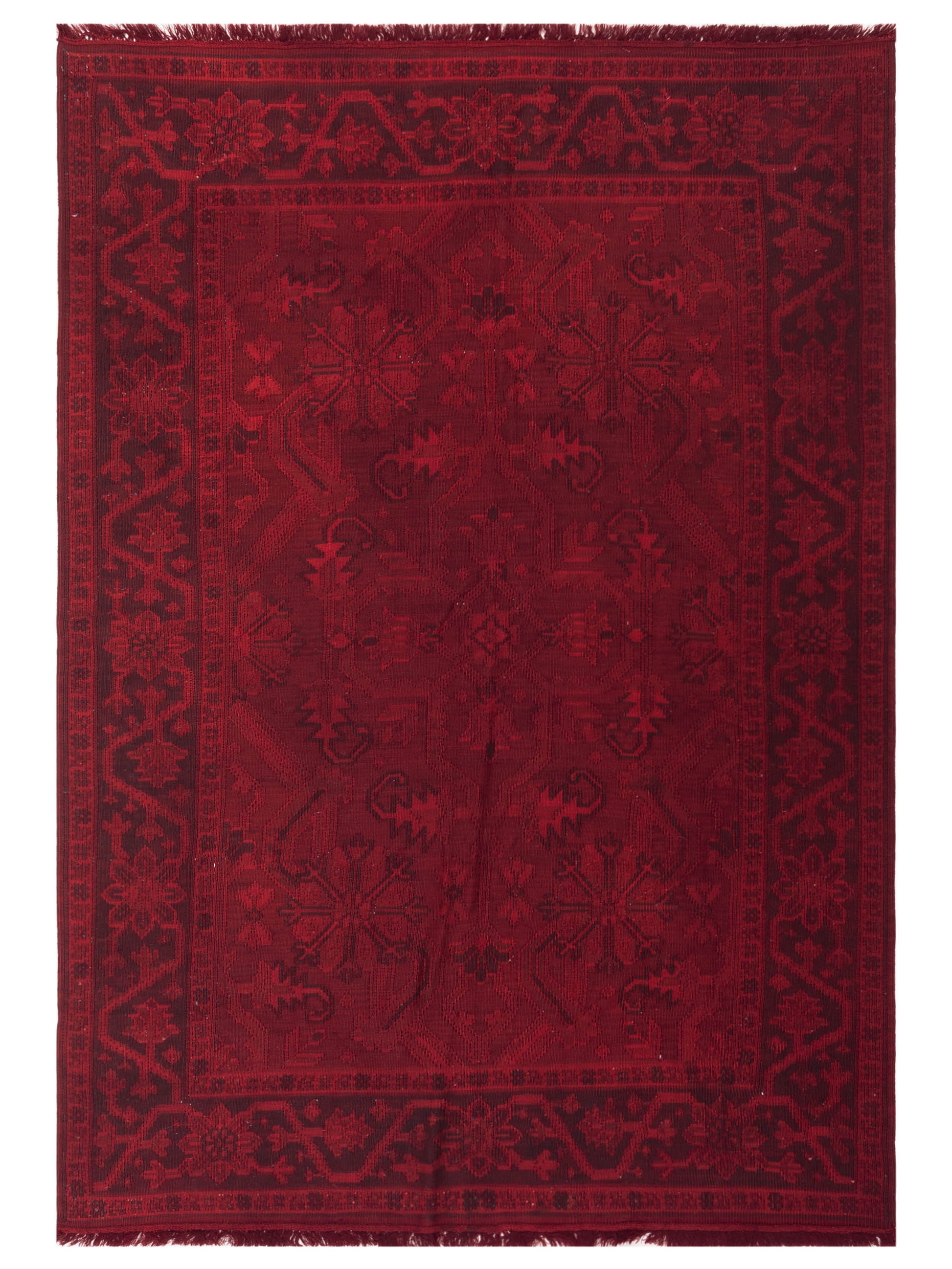 Pasha Transilvanian Kilim  Red  Traditional