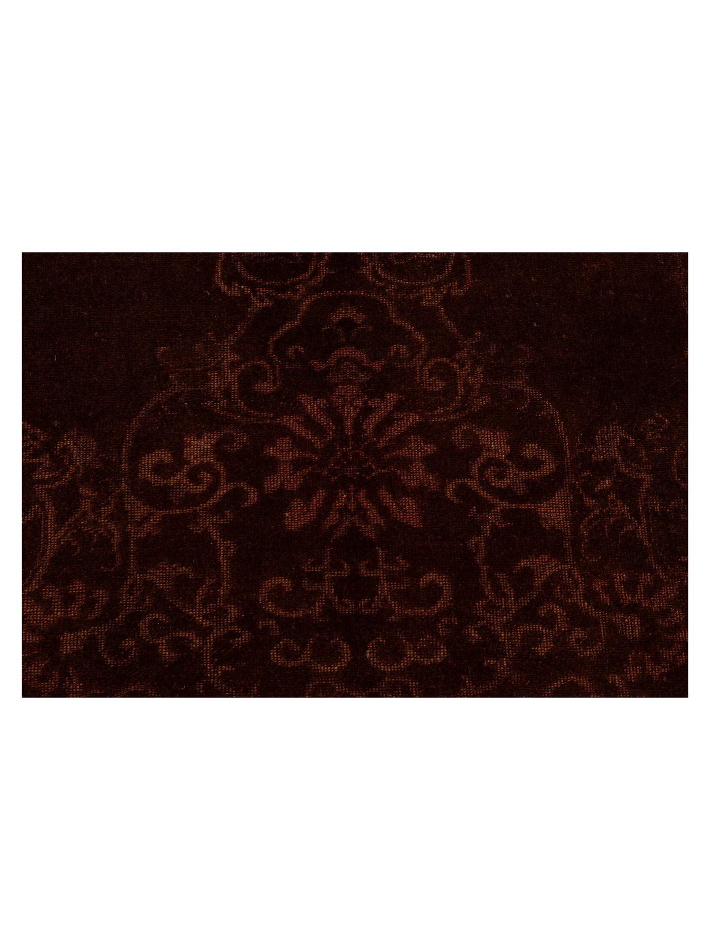 Vintage 109002 Dark Brown 6.9x9.8 Hand Knotted Rug