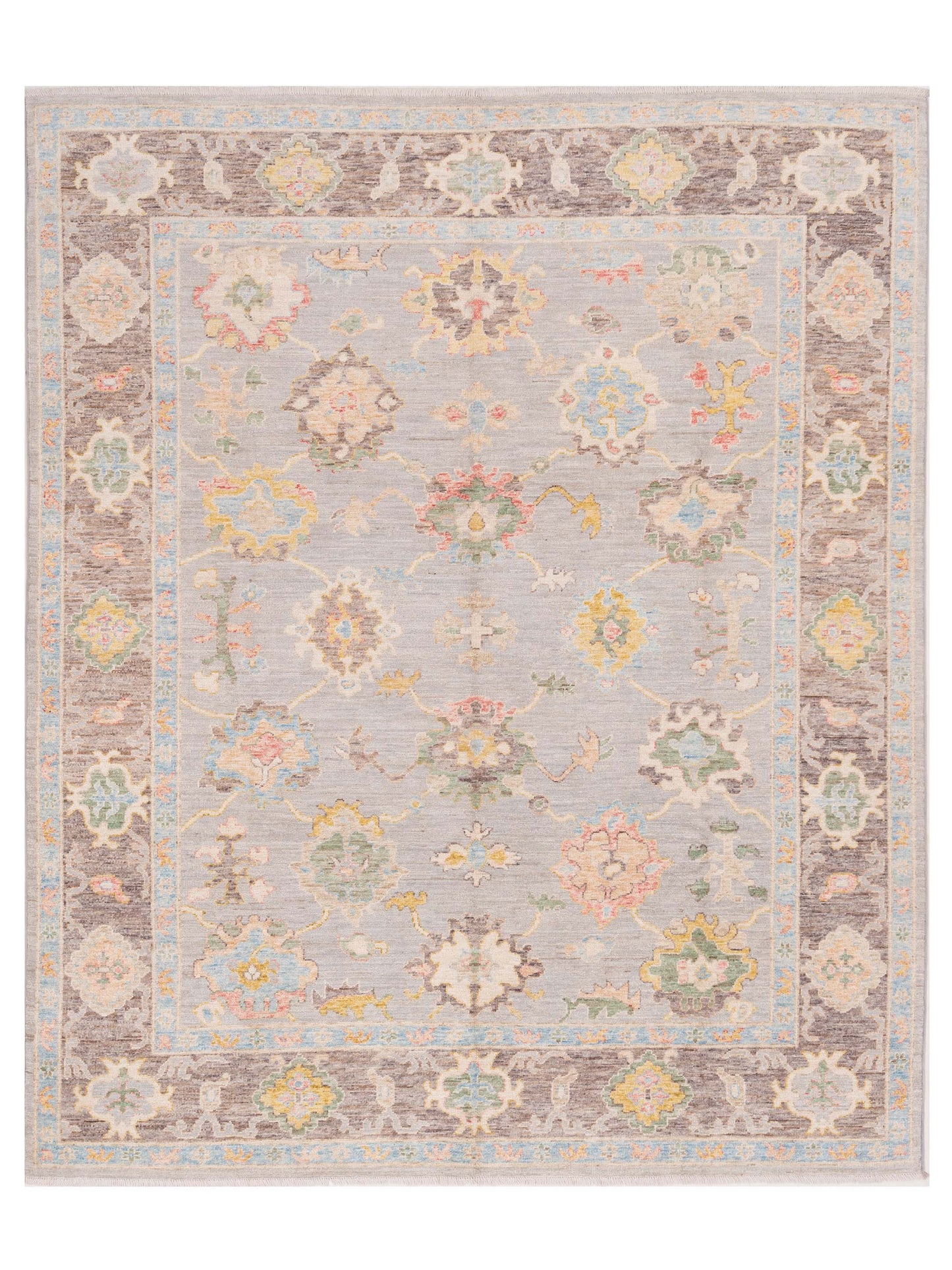 Pasha Anadol Oushak  Gray Dark Gray Traditional