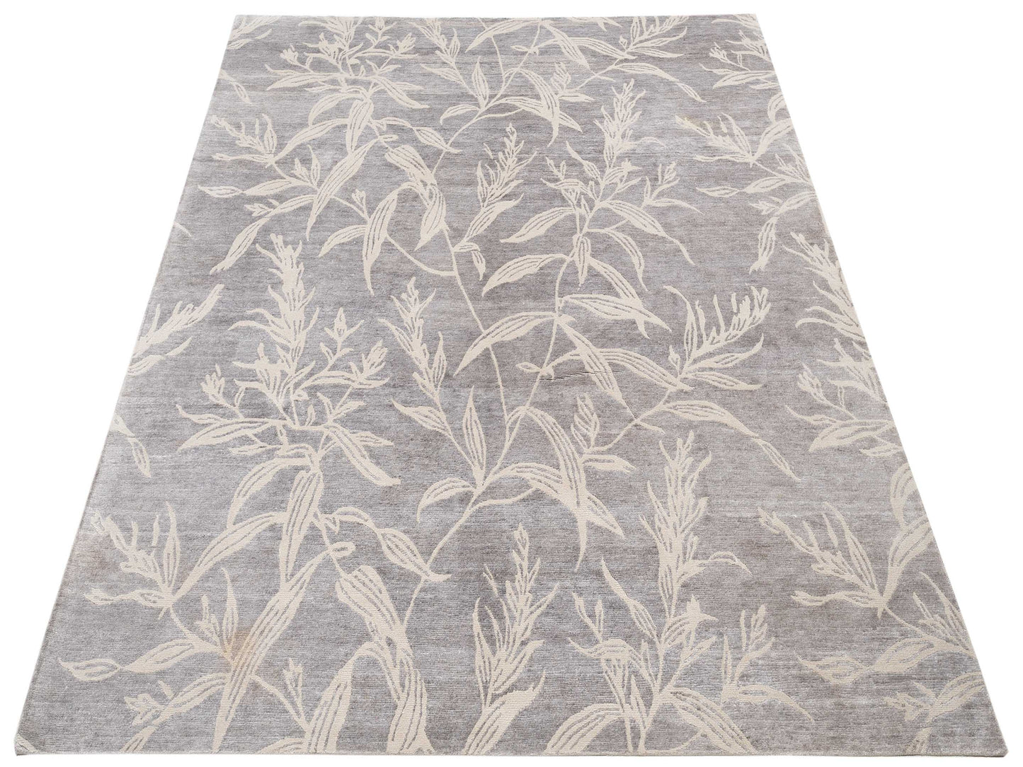 Tibetino 117911 Gray Ivory 8x10 Hand Knotted Rug