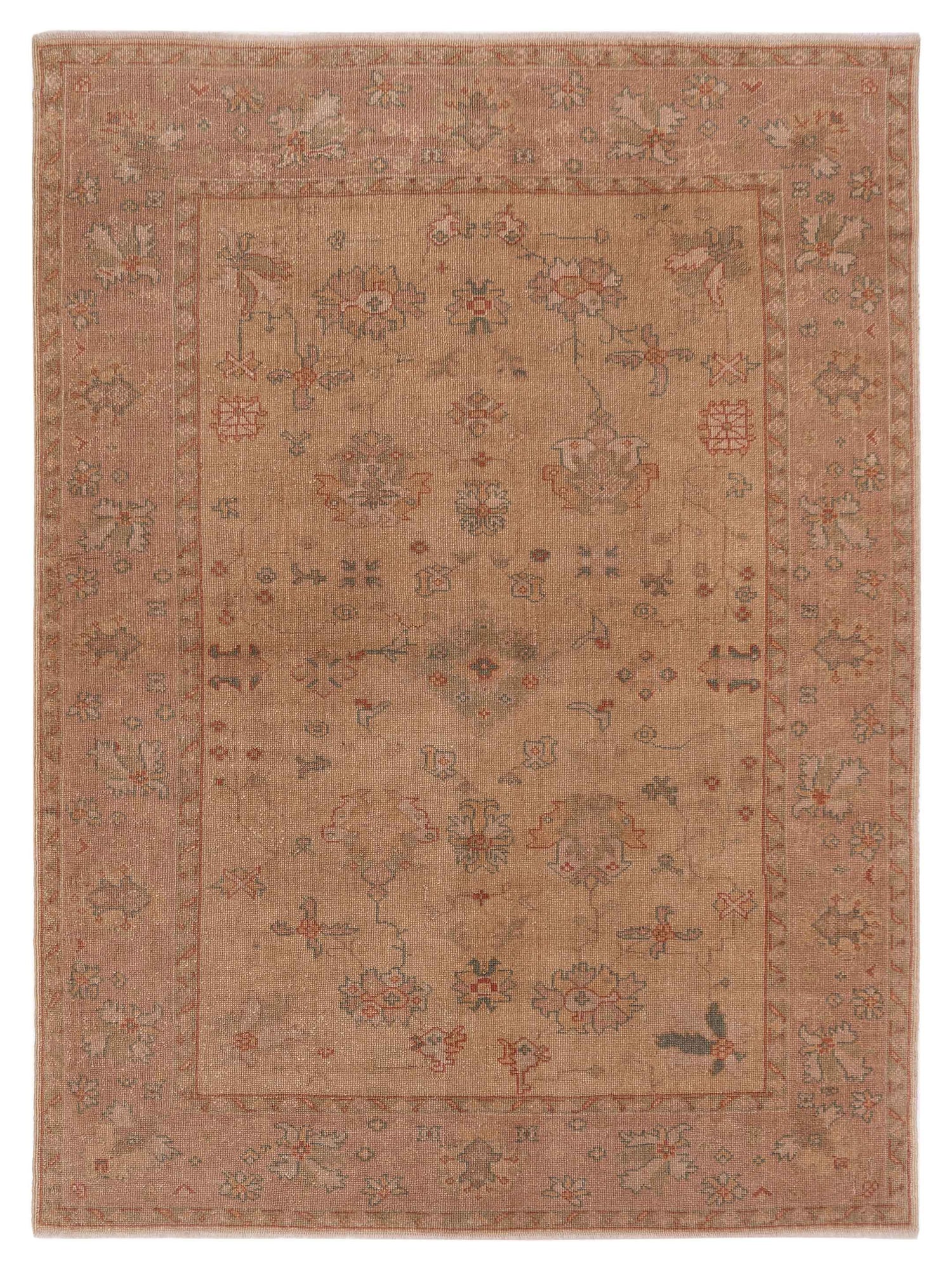 Pasha Anadol Oushak  Gold Pink Transitional