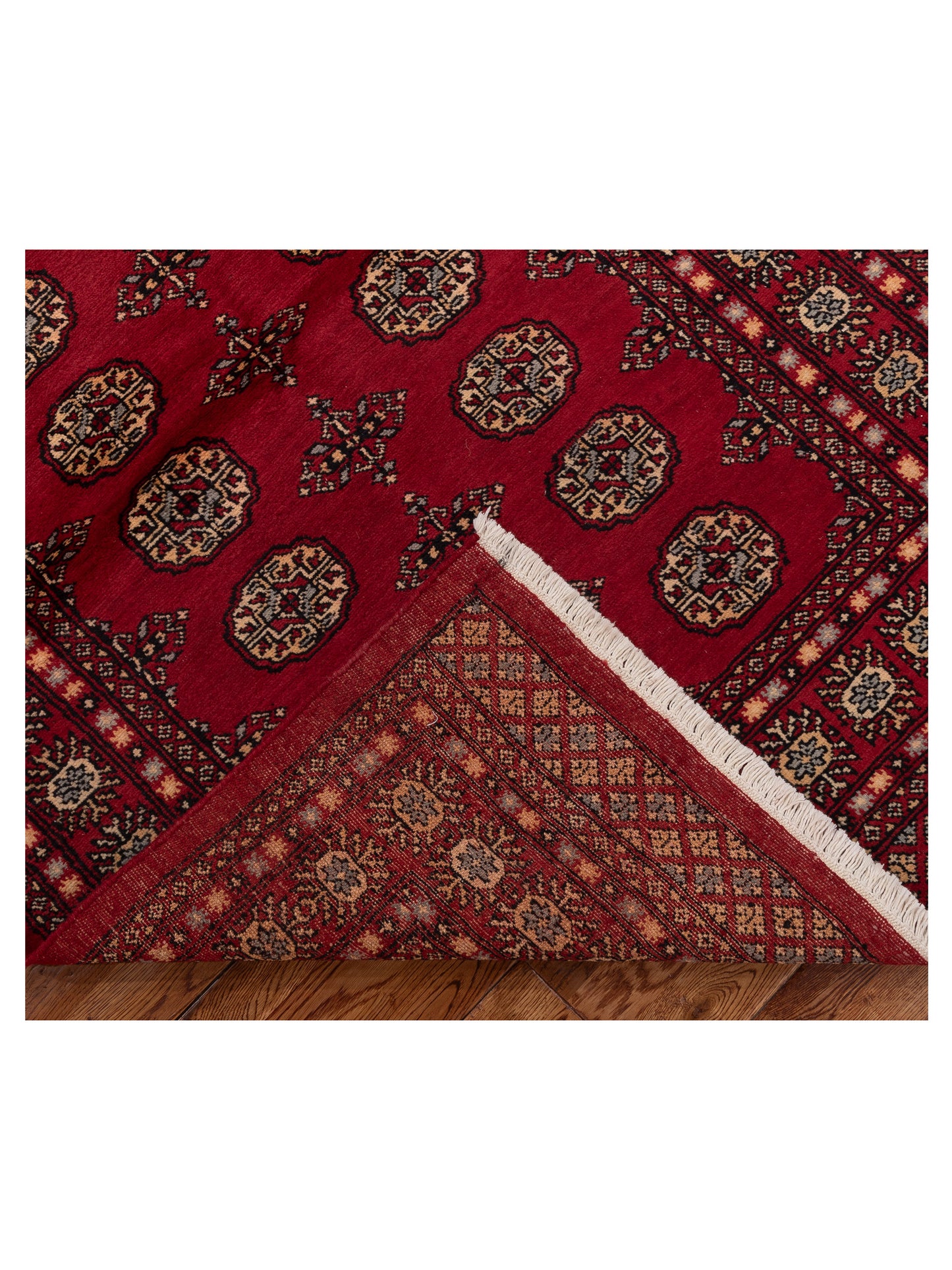 Bokhara 151592 Red Red 4.1x6.2 Hand Knotted Rug