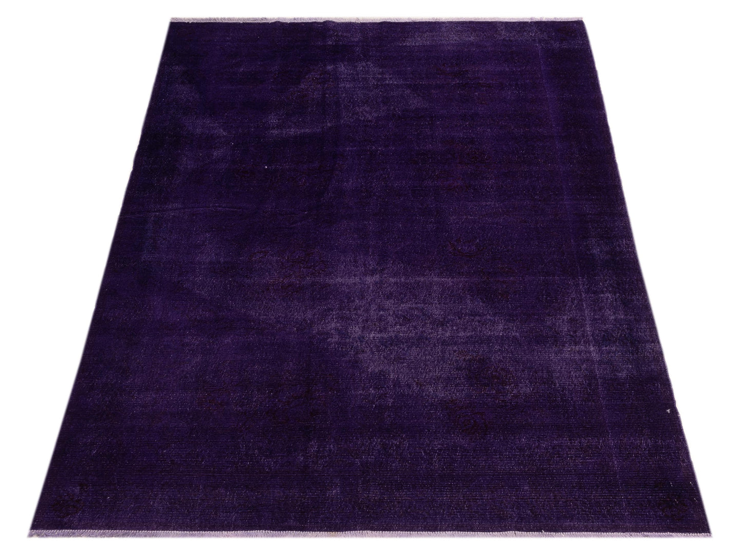 Vintage 107505 Purple 5.1x8 Hand Knotted Rug