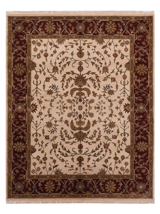 Rajpur Jahan  Ivory Red Traditional