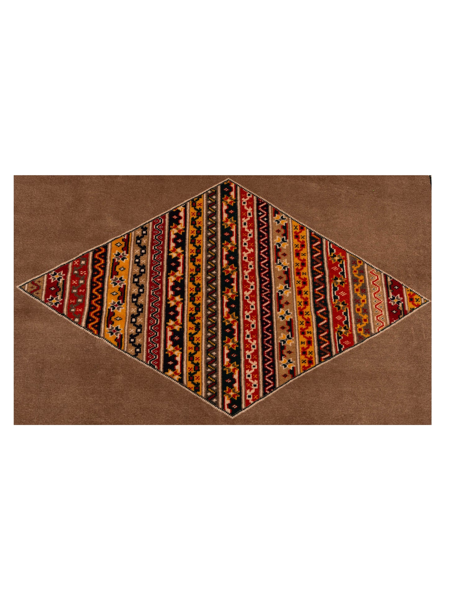 Shawl 145131 Brown Red 5.7x7.7 Hand Knotted Rug