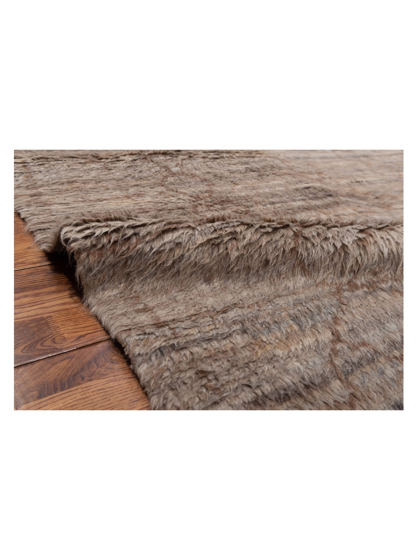 Berber Kaunas Natural Brown 8.9x13.3 Hand Knotted Rug