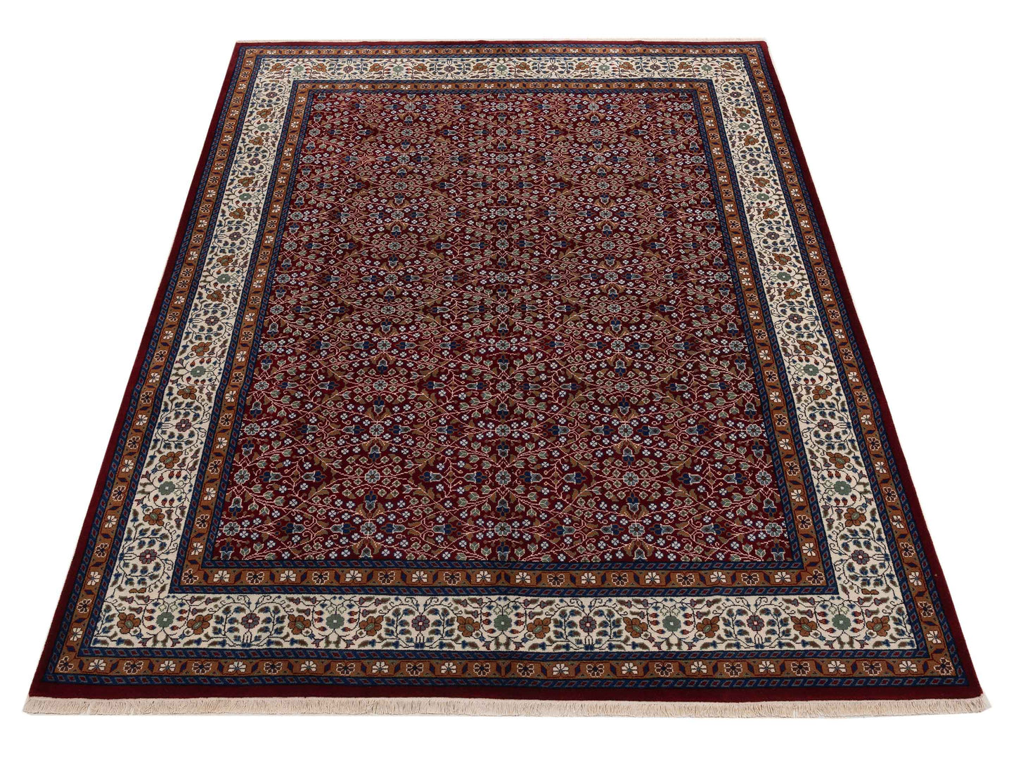 Kayseri 153132 Red Ivory 8.11x12 Hand Knotted Rug