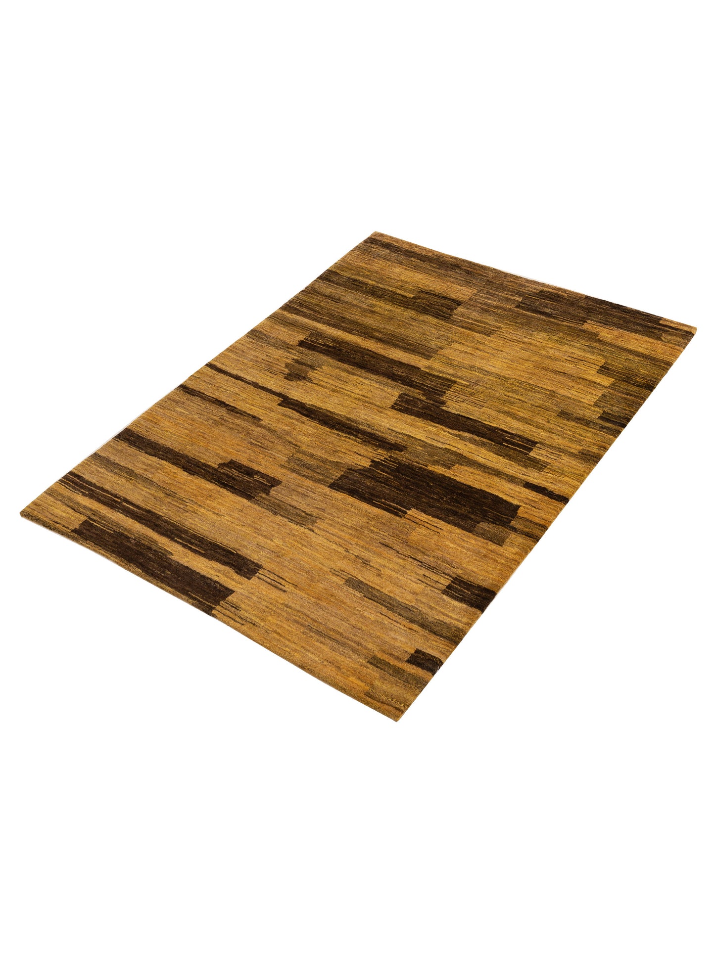 Tibetino 154023 Gold Brown 5x7 Hand Knotted Rug
