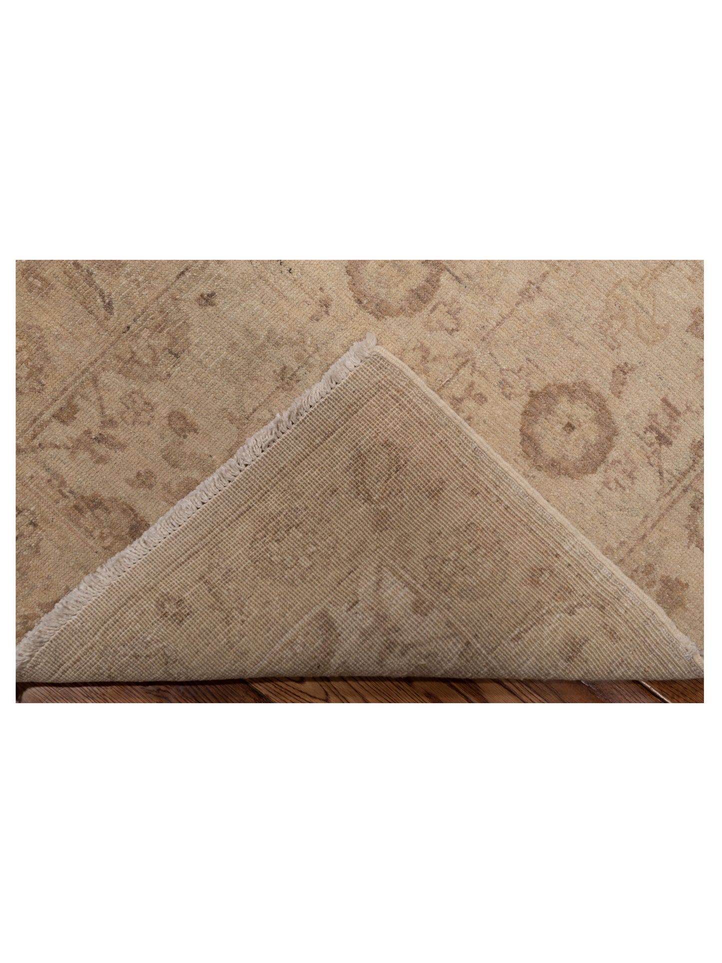 Laila 112612 Ivory Gold 2.4x12.8 Hand Knotted Rug